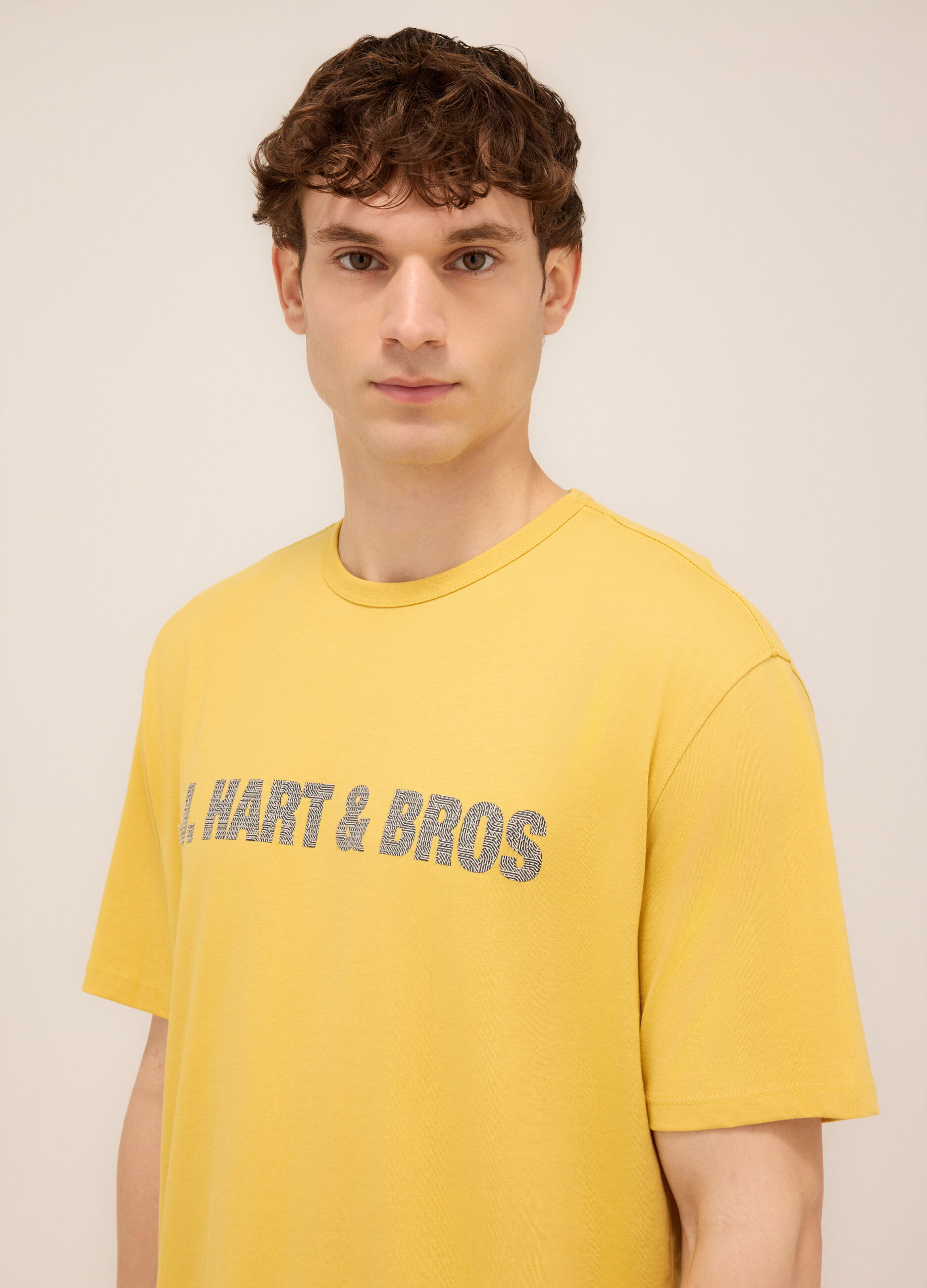 T-shirt girocollo con logo uomo_2