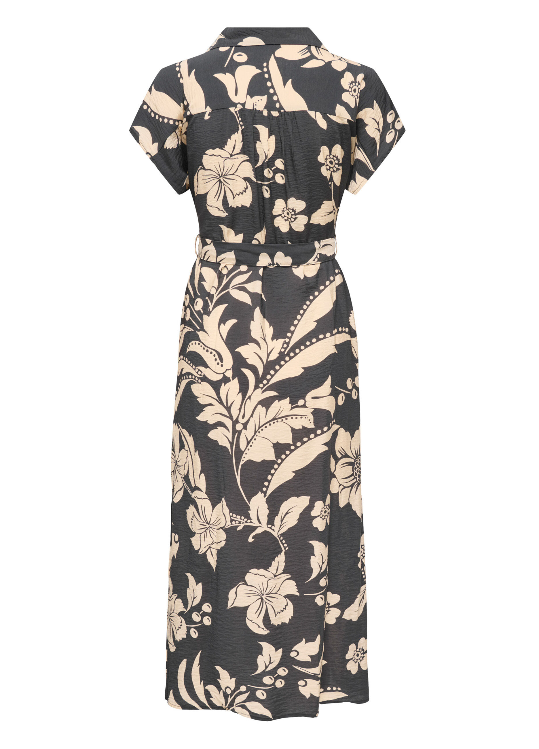 Vestito midi con scollo a V_3