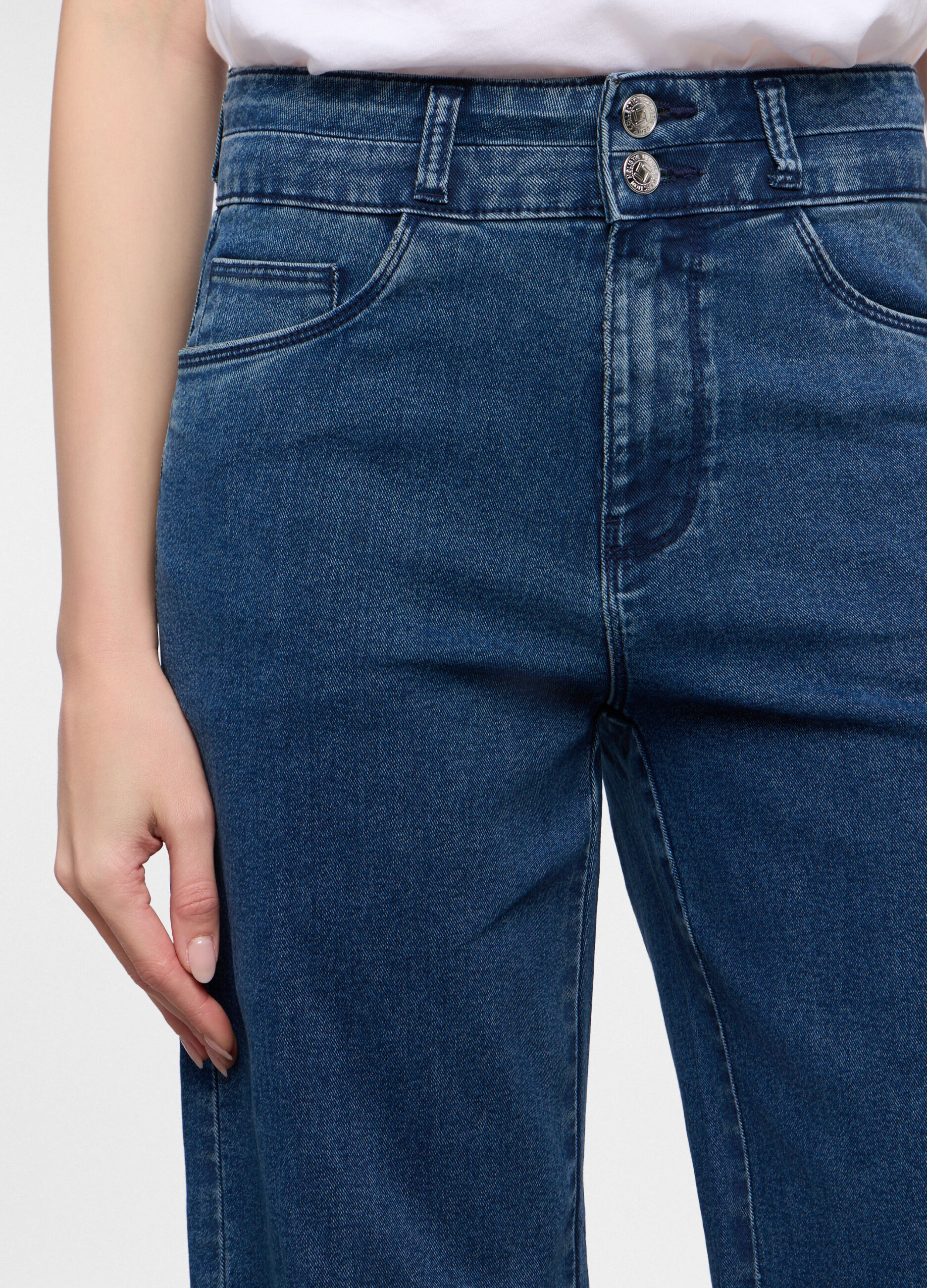 5 Tasche fit Culotte in denim stretch donna_3