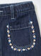 Gonna in denim di cotone misto viscosa Fit Regular bimba_2