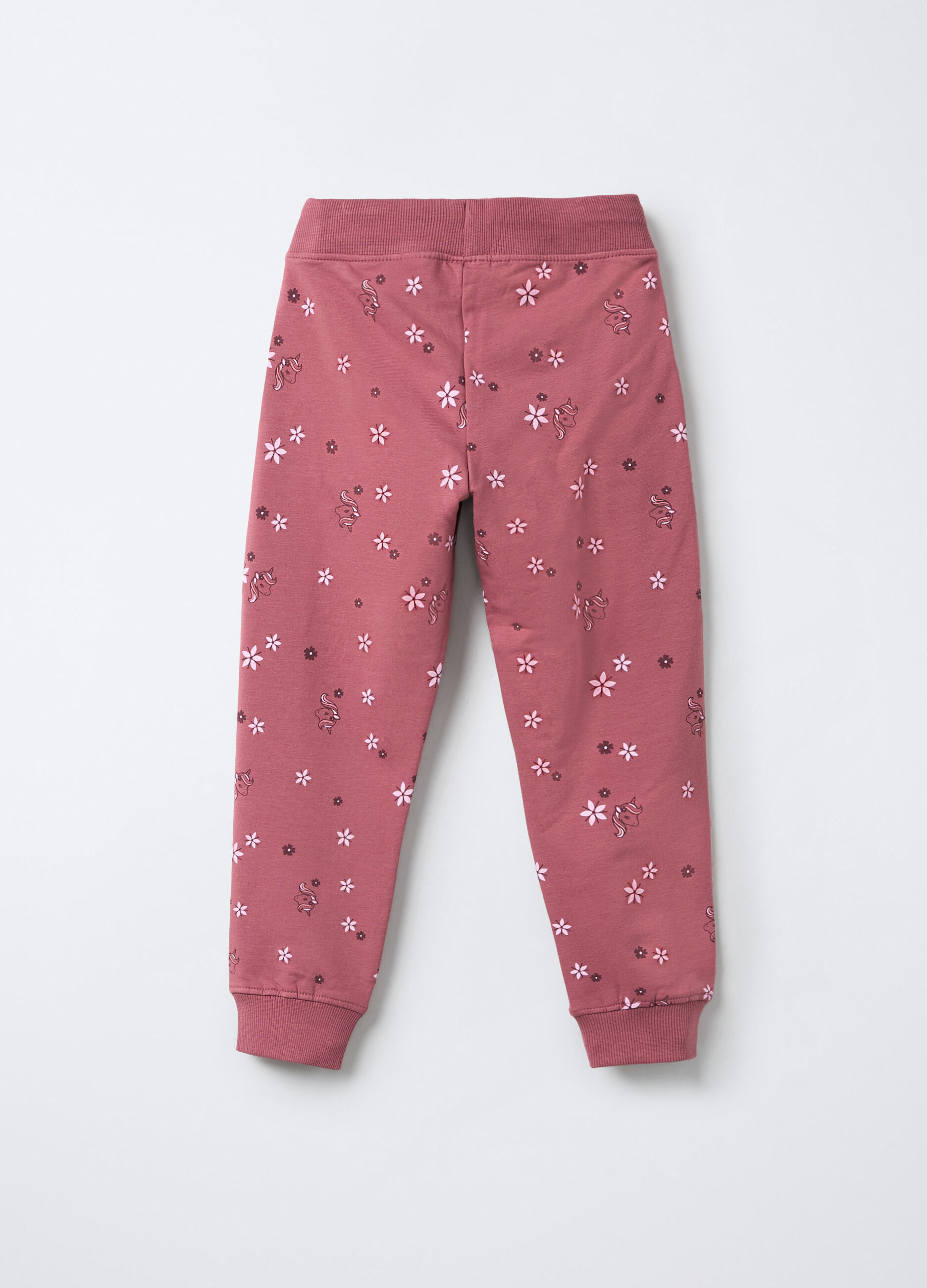 Jogger in cotone garzato stretch Fit Regular bambina_1