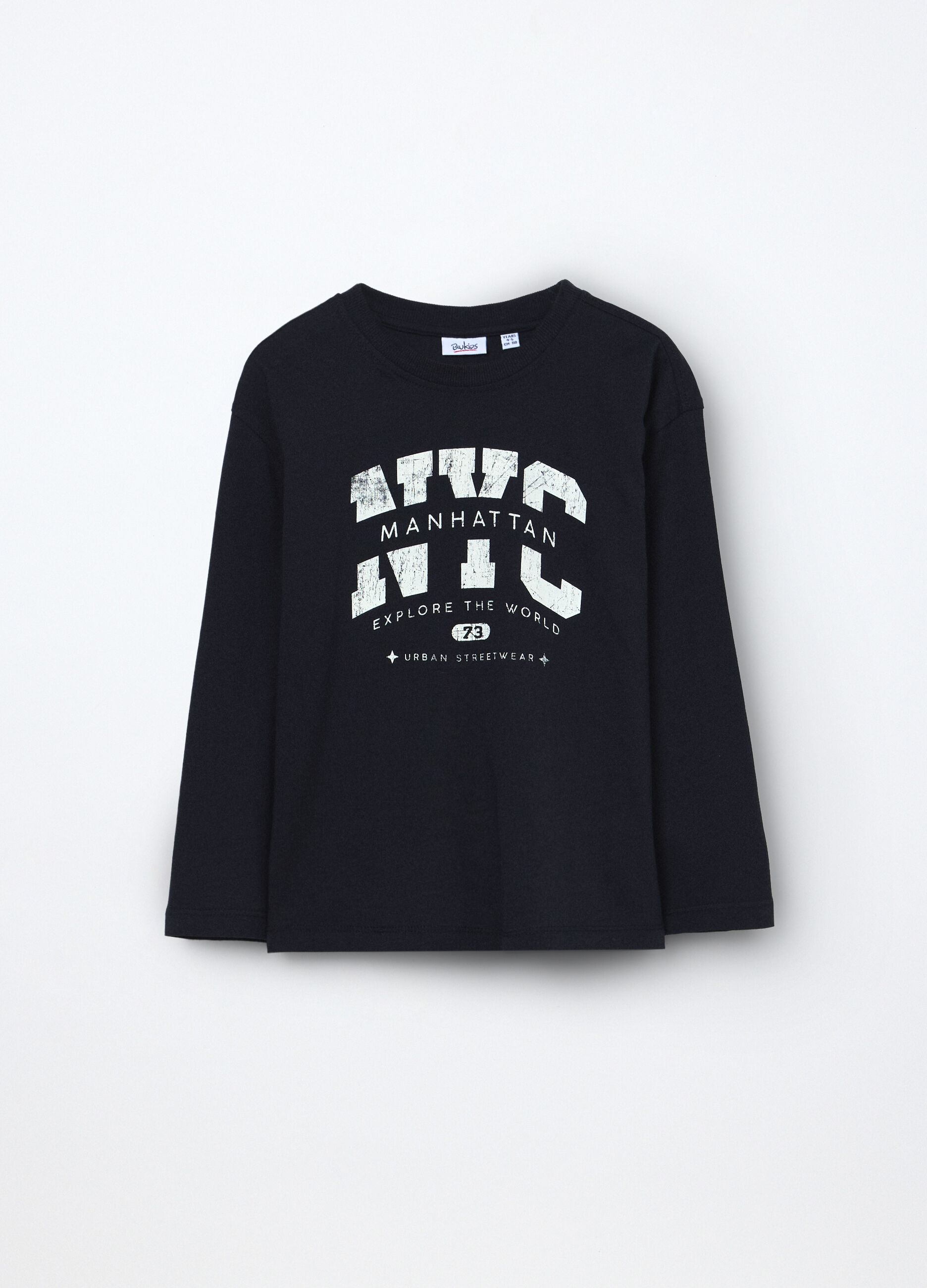 T-shirt in jersey di puro cotone bambino_0
