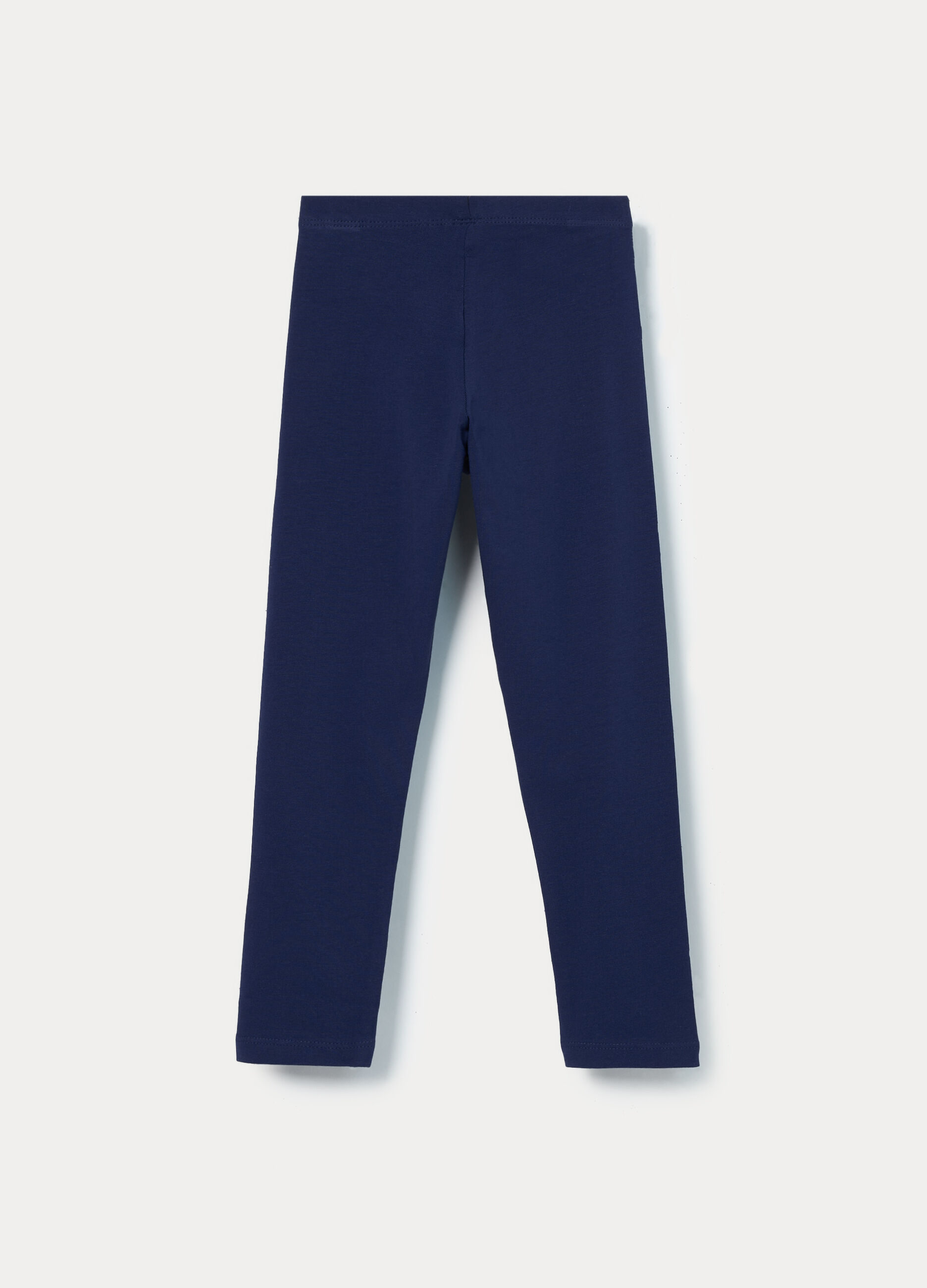 Leggings in jersey di cotone stretch bambina_1