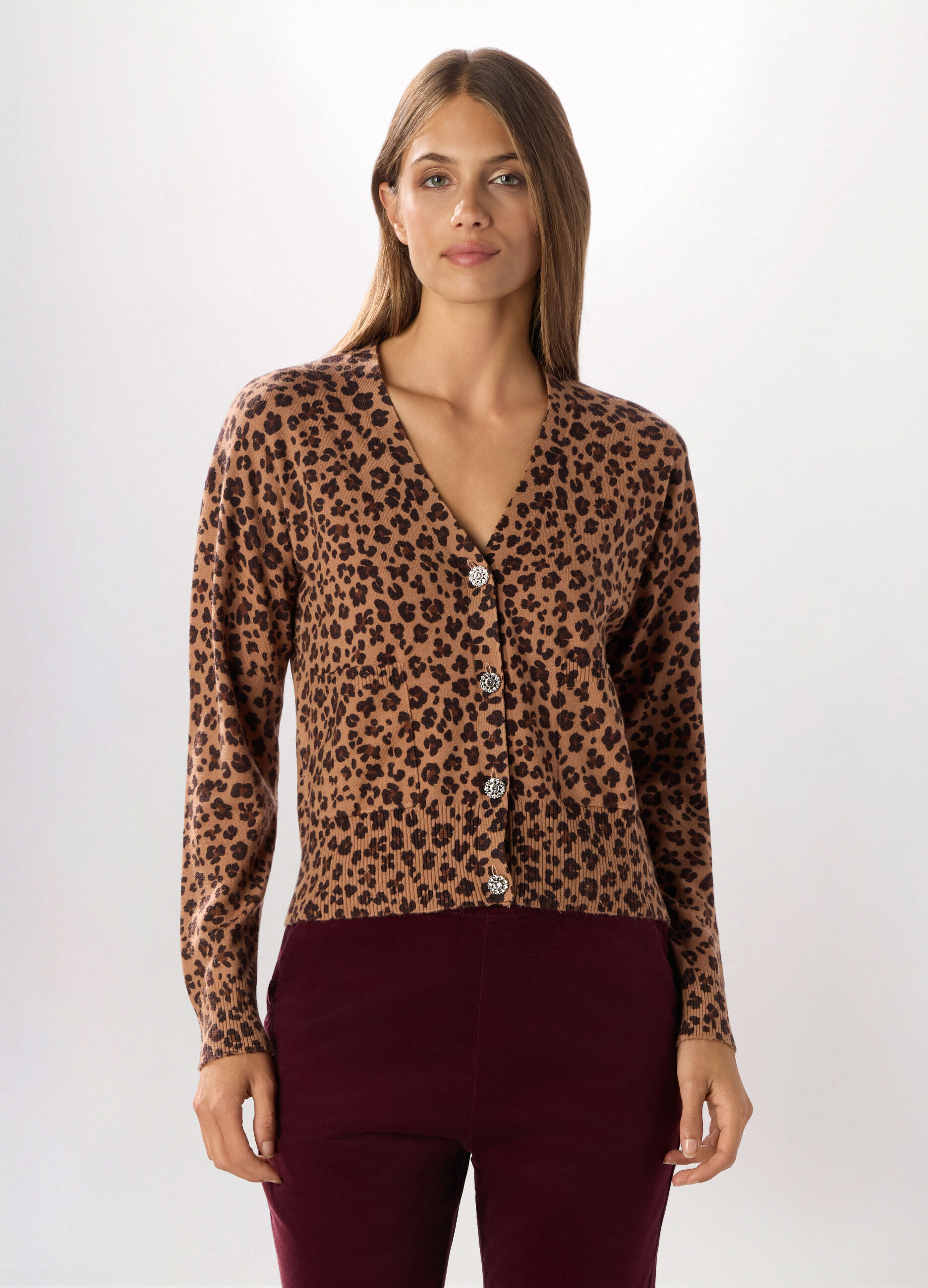 Cardigan misto viscosa donna_0