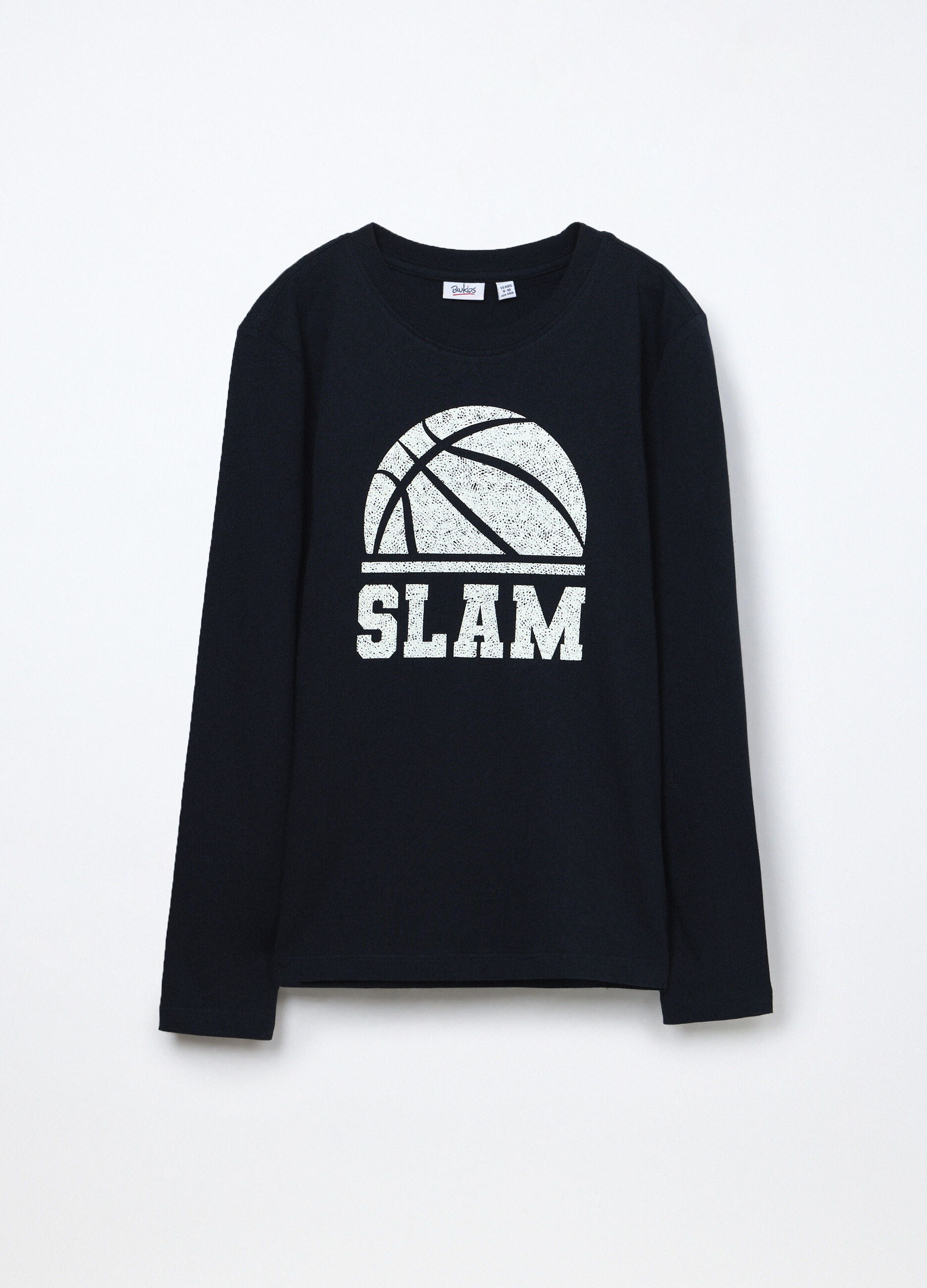 T-shirt a maniche lunghe in puro cotone jersey ragazzo_0
