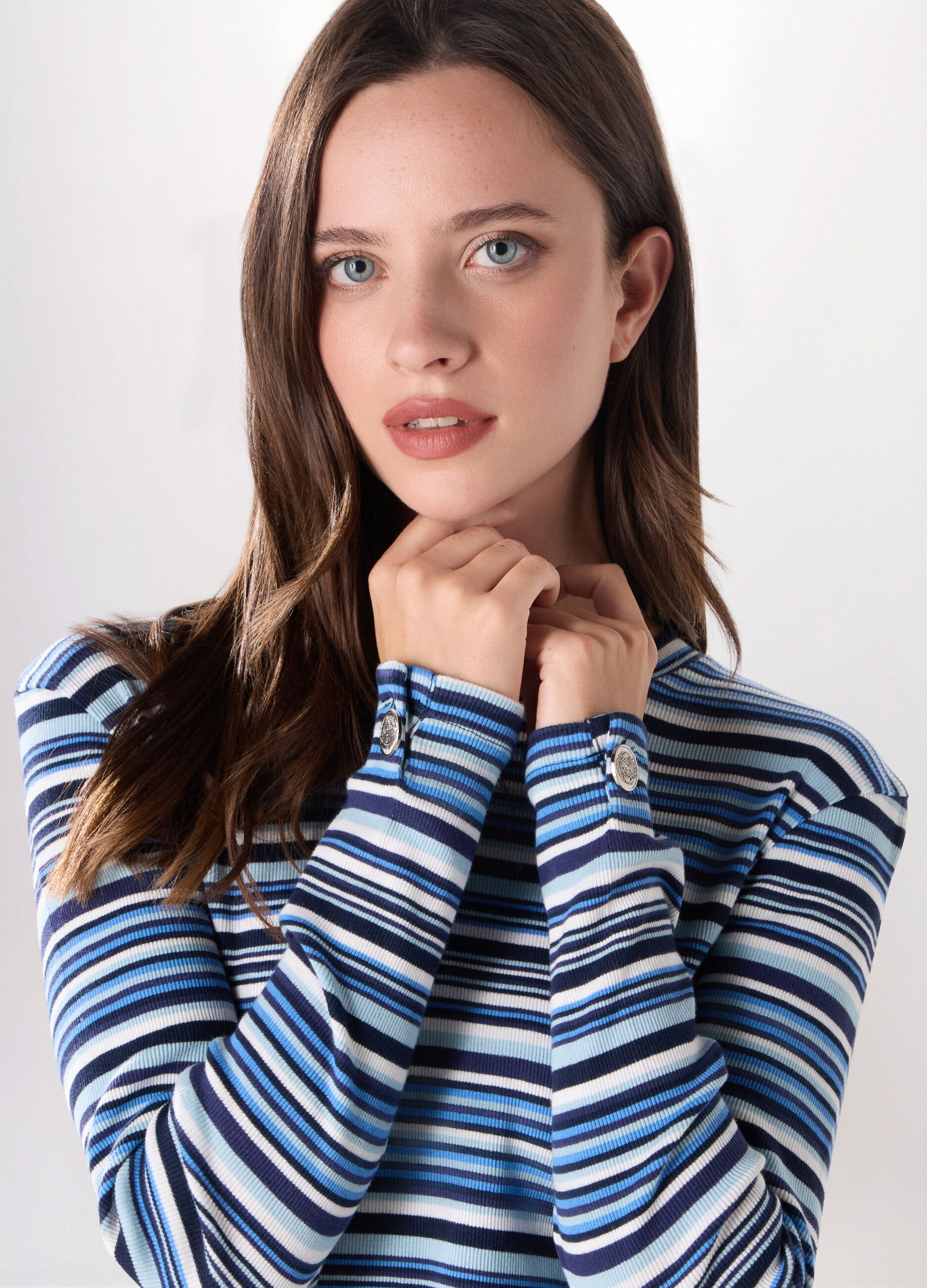 Pullover tricot in puro cotone donna_2