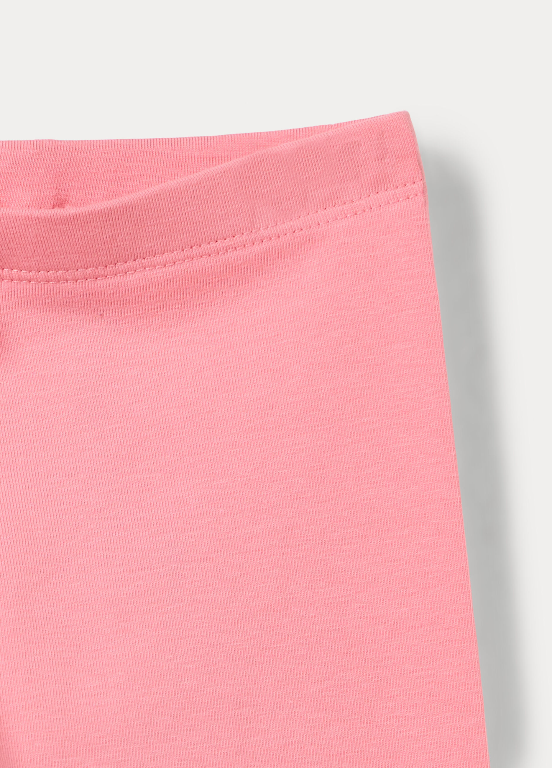 Leggings slim fit in jersey di cotone stretch bambina_2