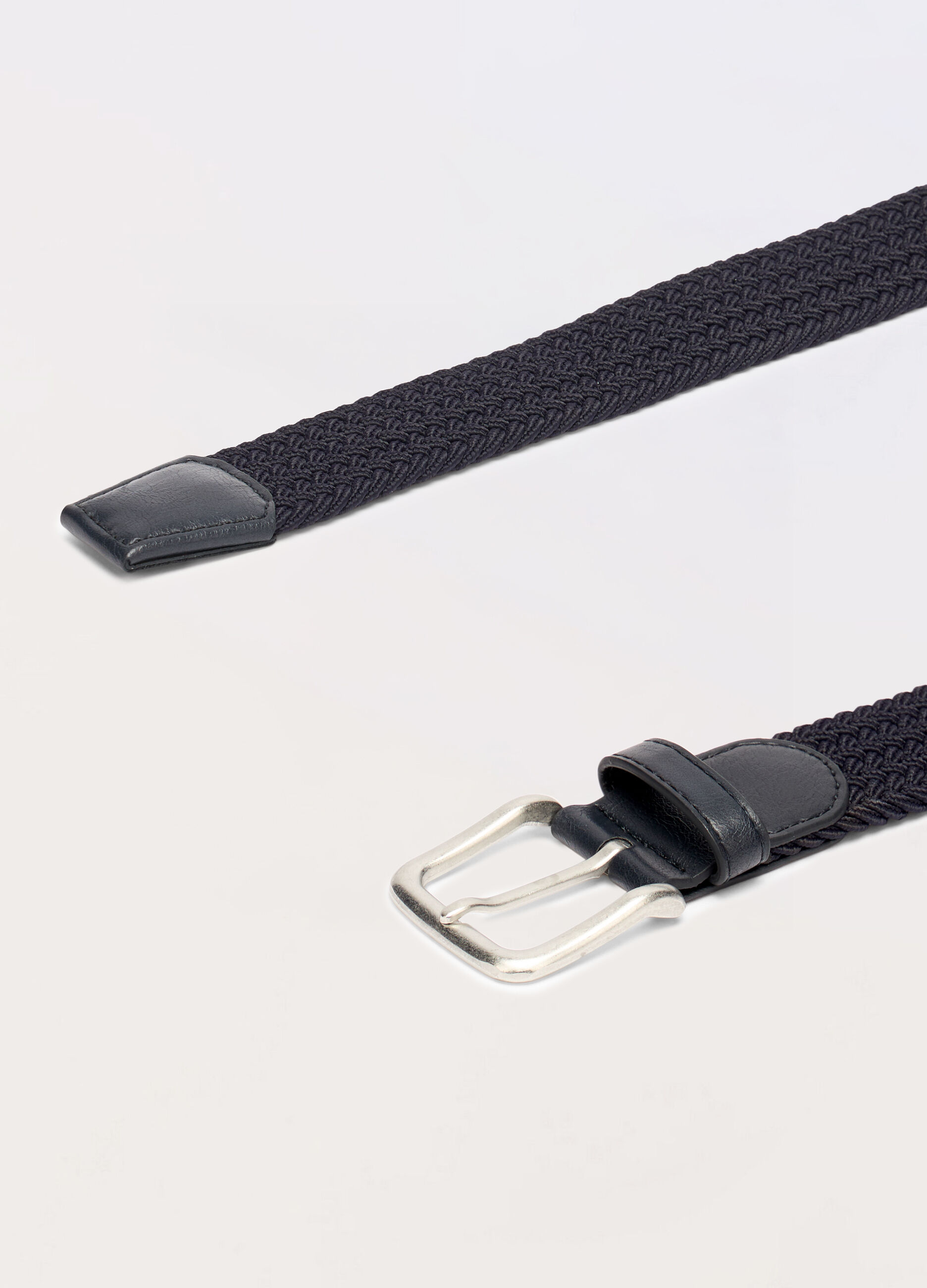 Cintura intrecciata con inserti in ECOpelle uomo_1