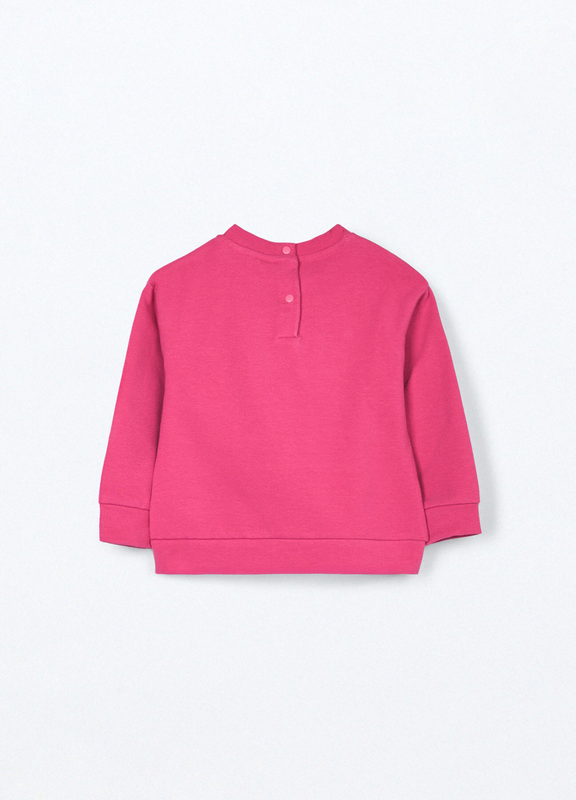 Felpa in french terry di cotone stretch neonata_1