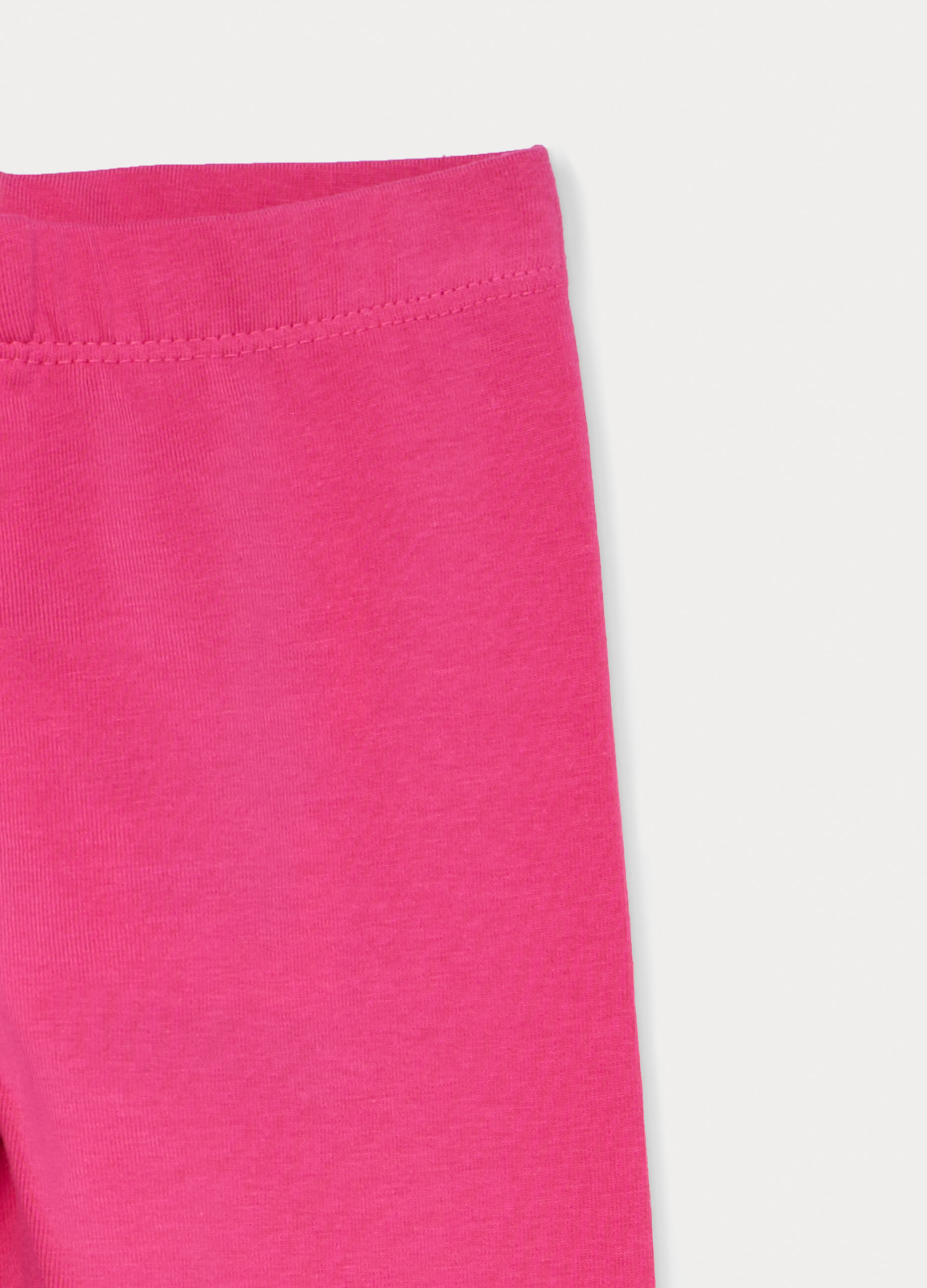 Leggings capri slim fit in jersey di cotone stretch bimba_2