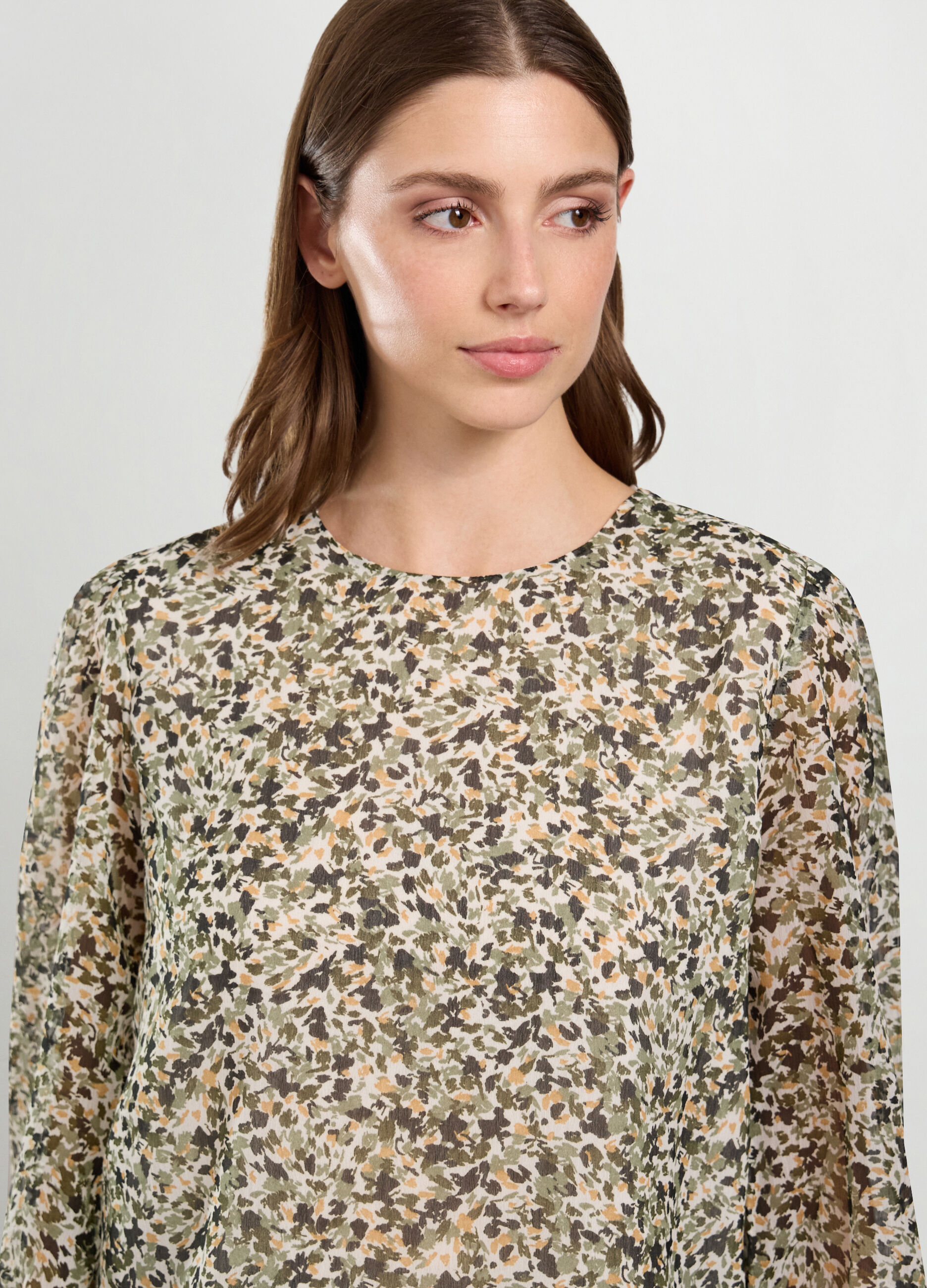 Blusa con stampa donna_2