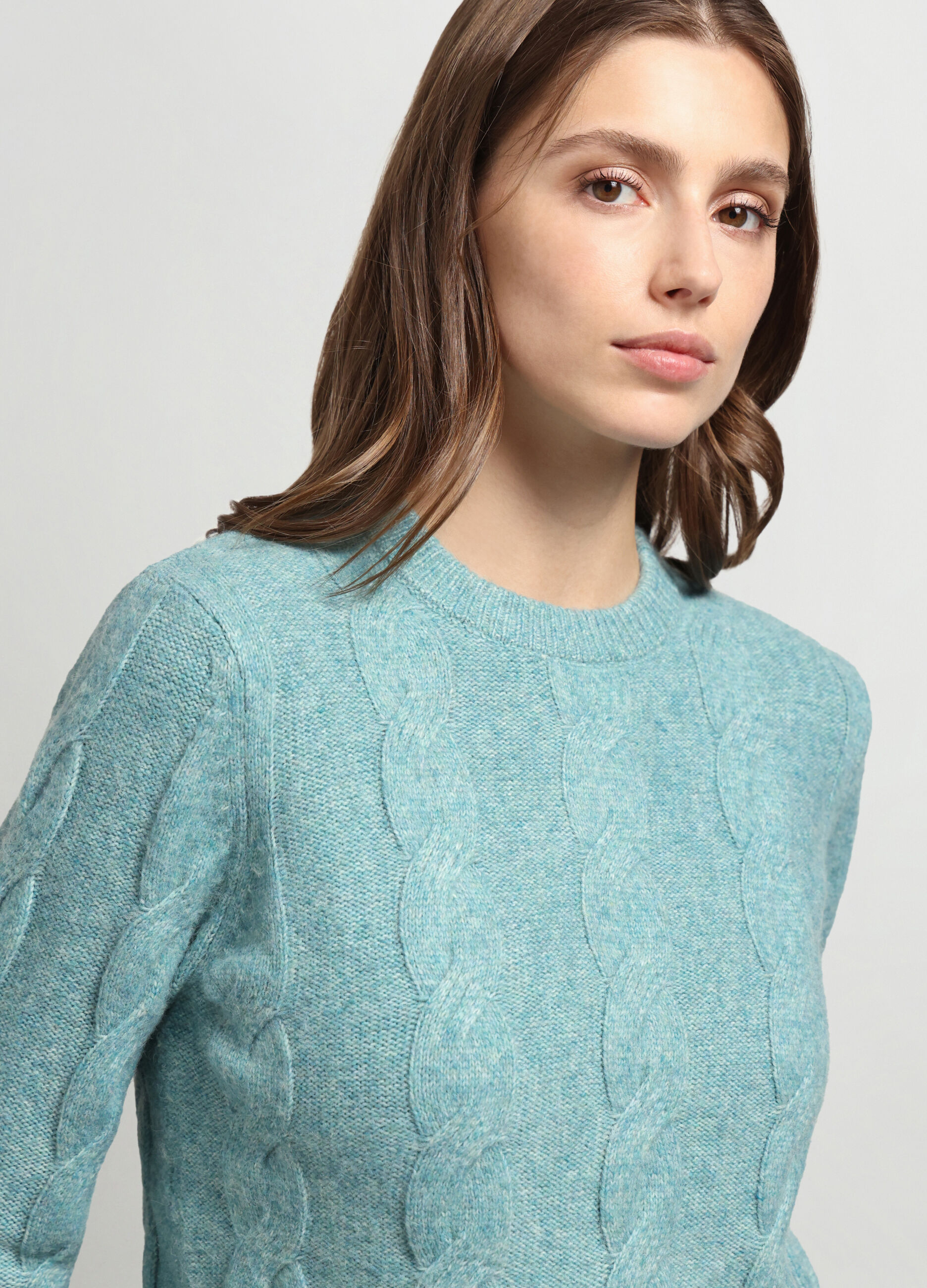 Girocollo tricot misto lana donna_2
