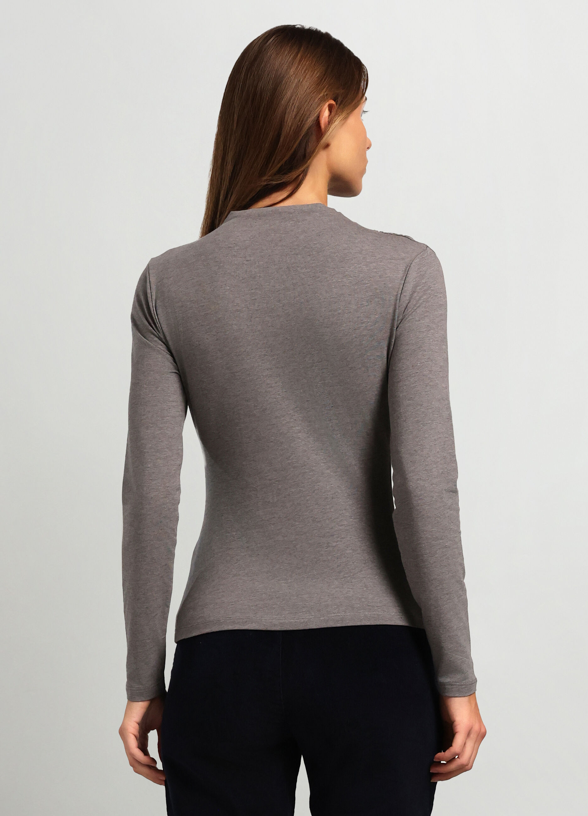 T-shirt in misto cotone donna_1