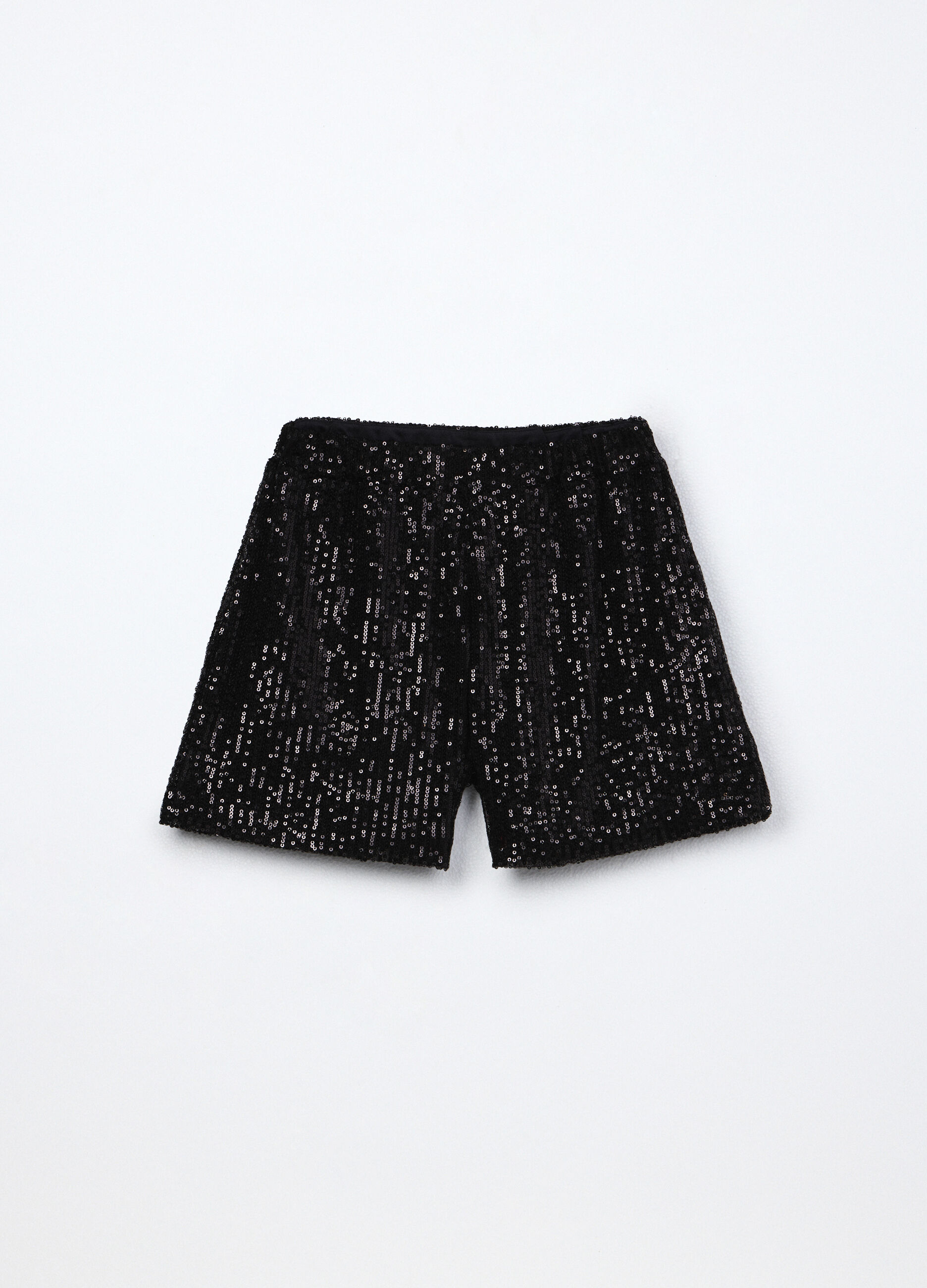 Shorts con paillettes ragazza_1