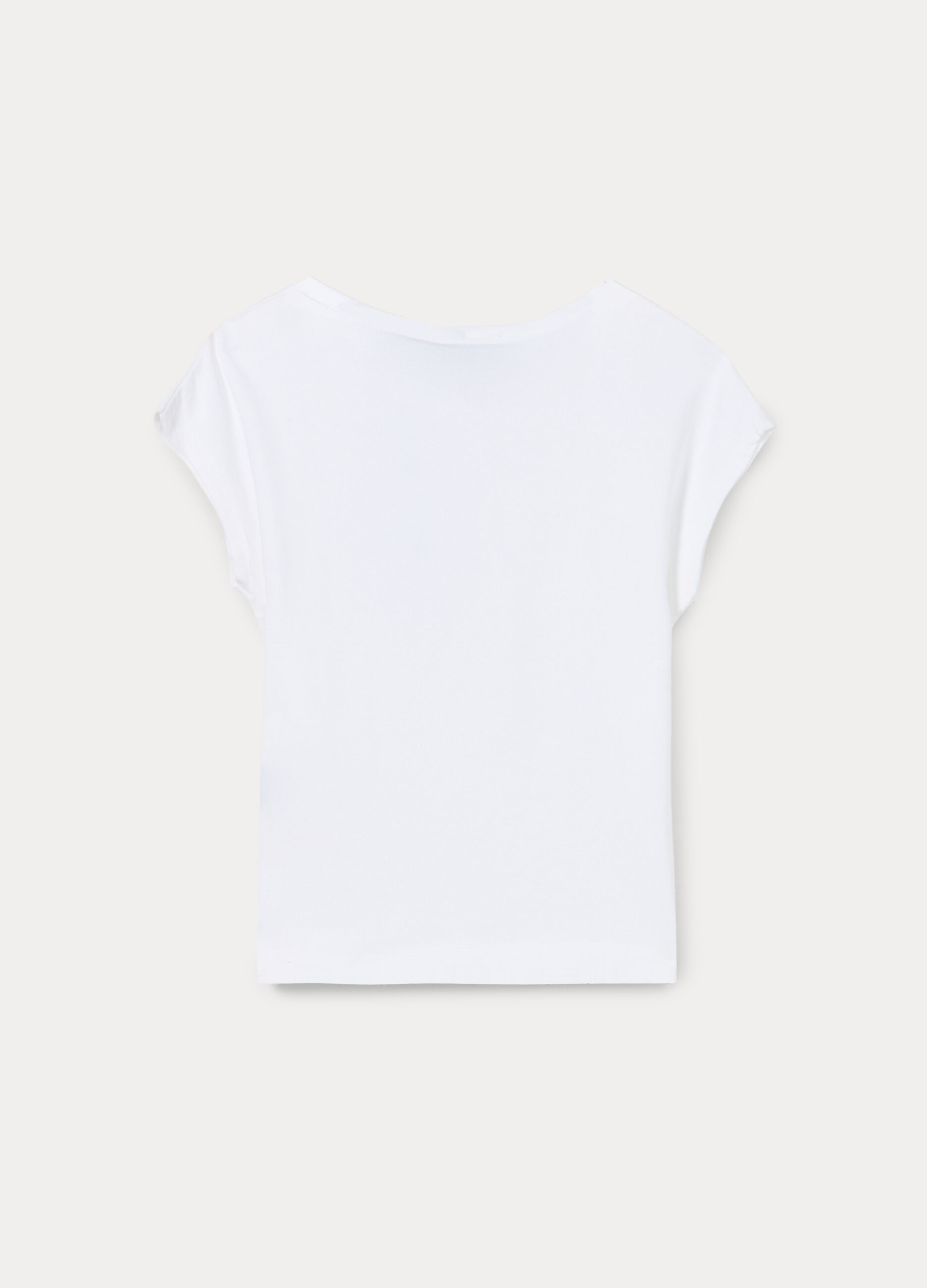 T-shirt in jersey di cotone stretch ragazza_1