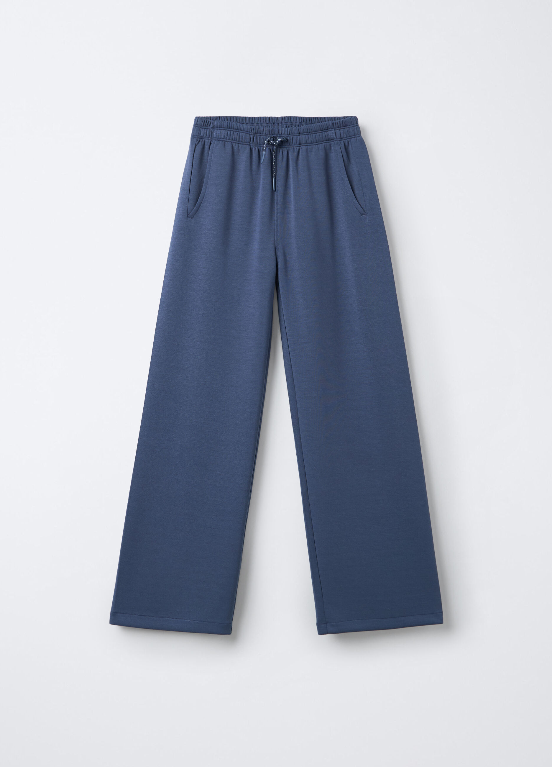 Jogger in misto modal stretch Wide Leg ragazza_0