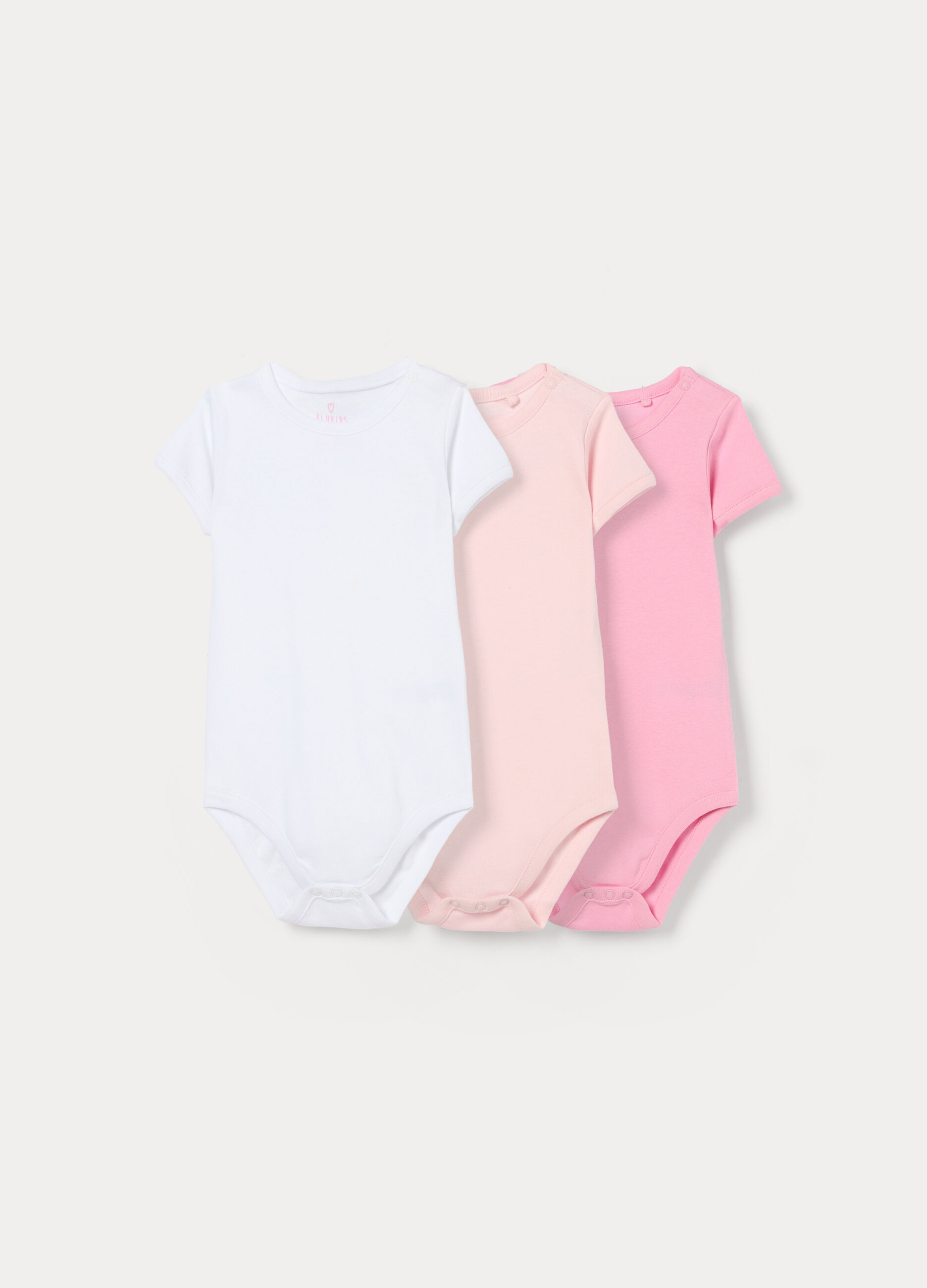 Pack 3 body in puro cotone neonata_0
