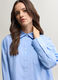 Camicia Fit Over con colletto alla francese in popeline di puro cotone donna_2