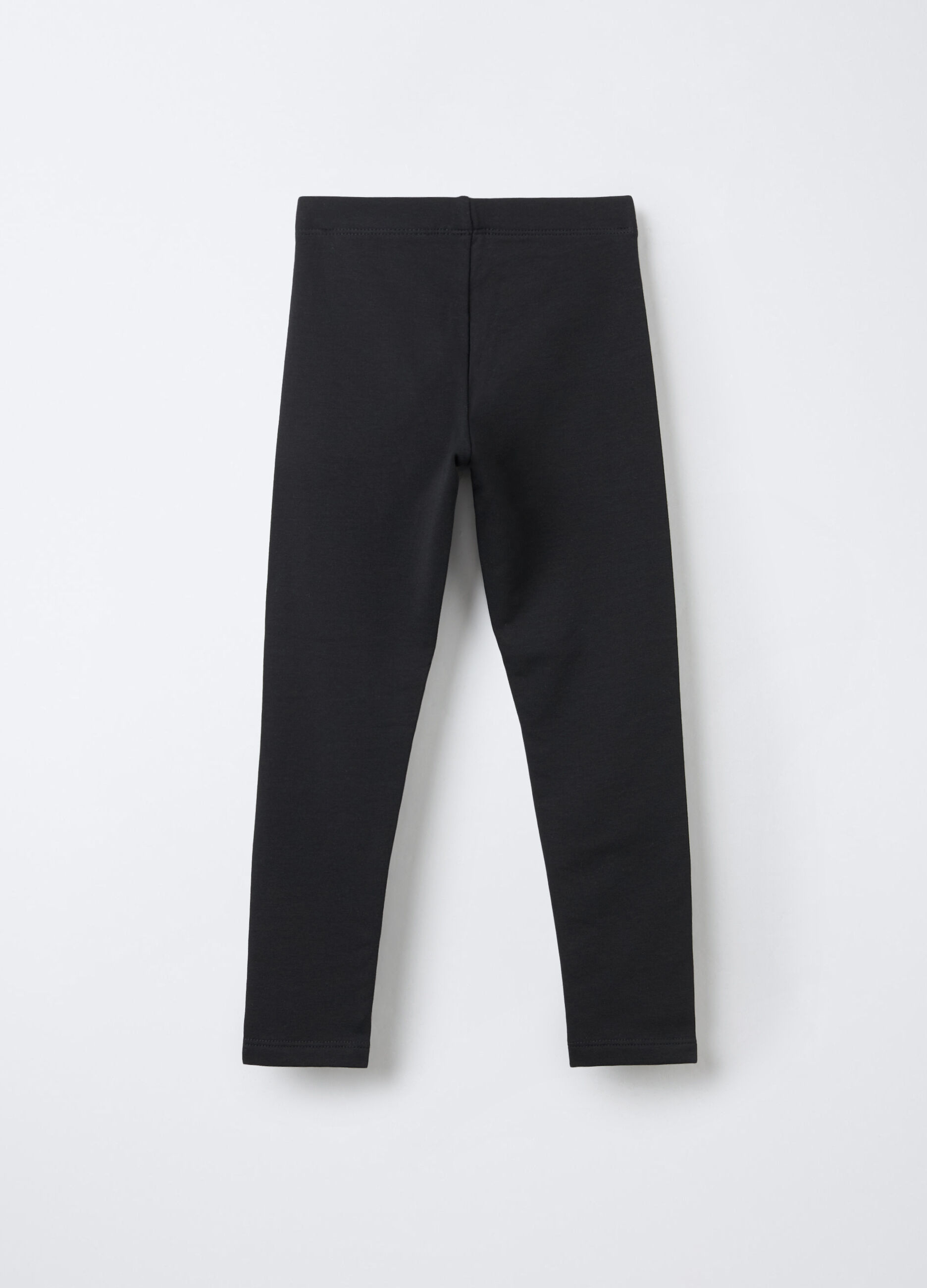 Leggings in cotone garzato stretch Fit Slim bambina_1