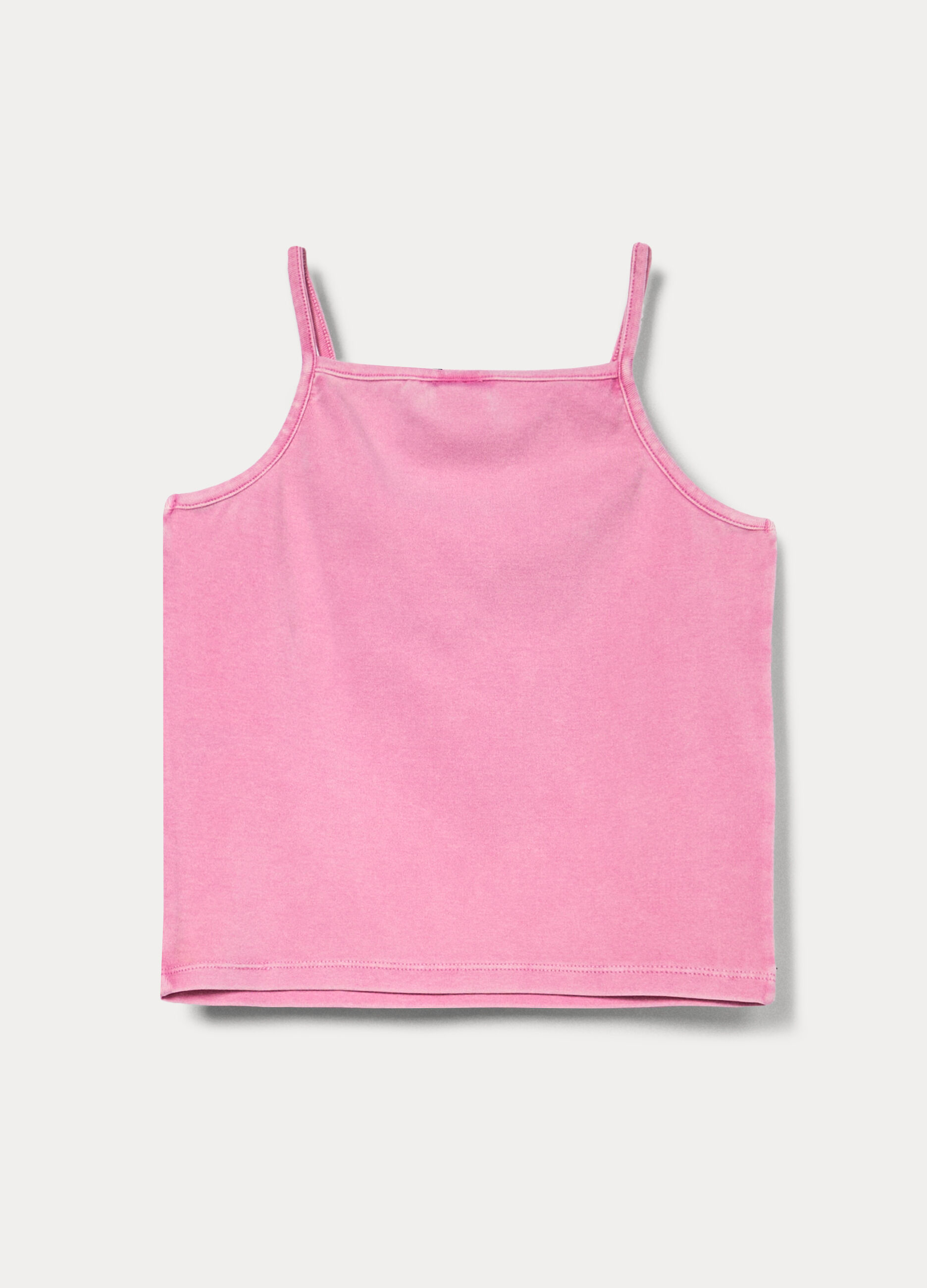 Top fitted con scollo squadrato donna_1