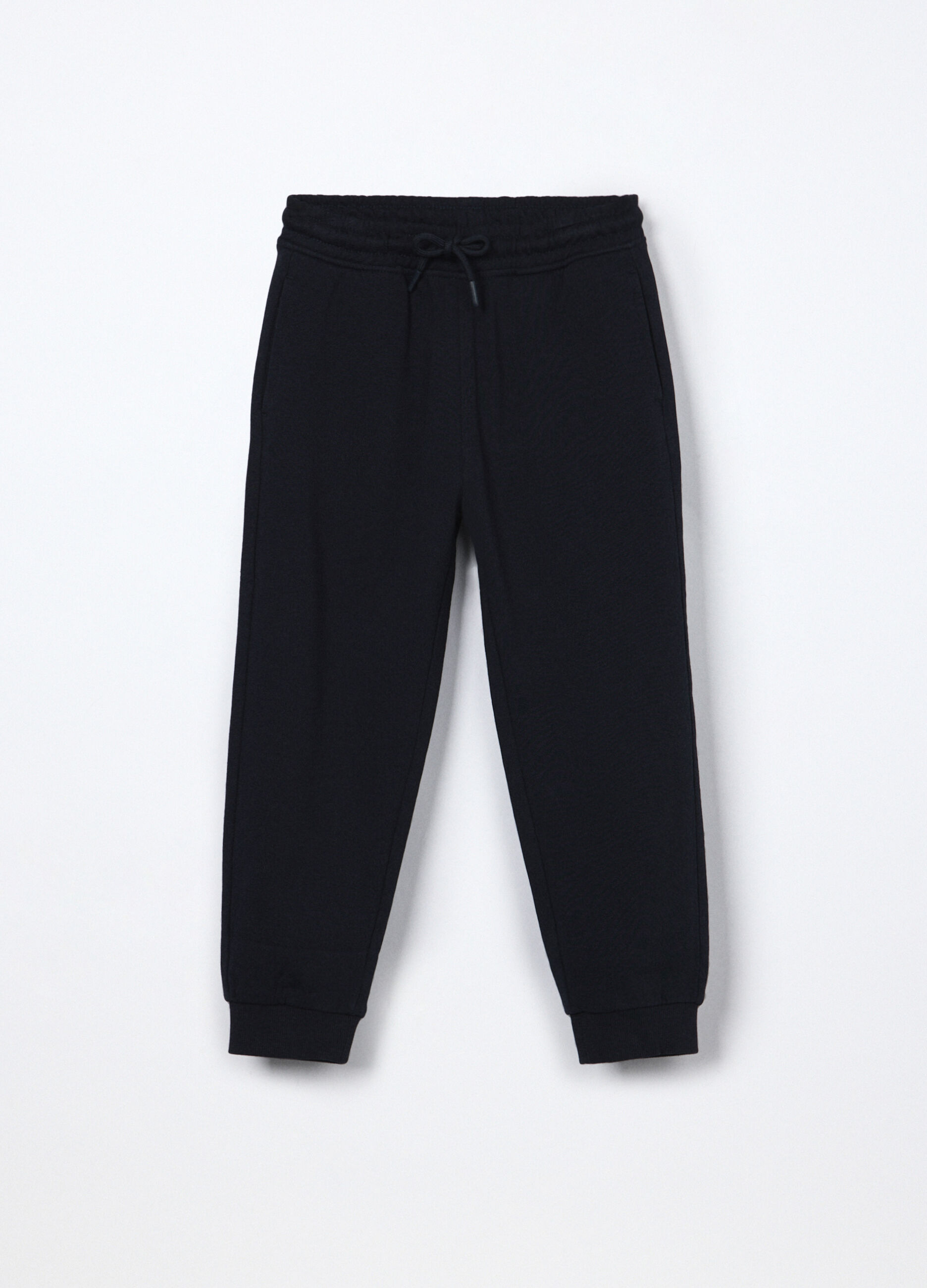 Jogger in french terry di cotone bambino_0