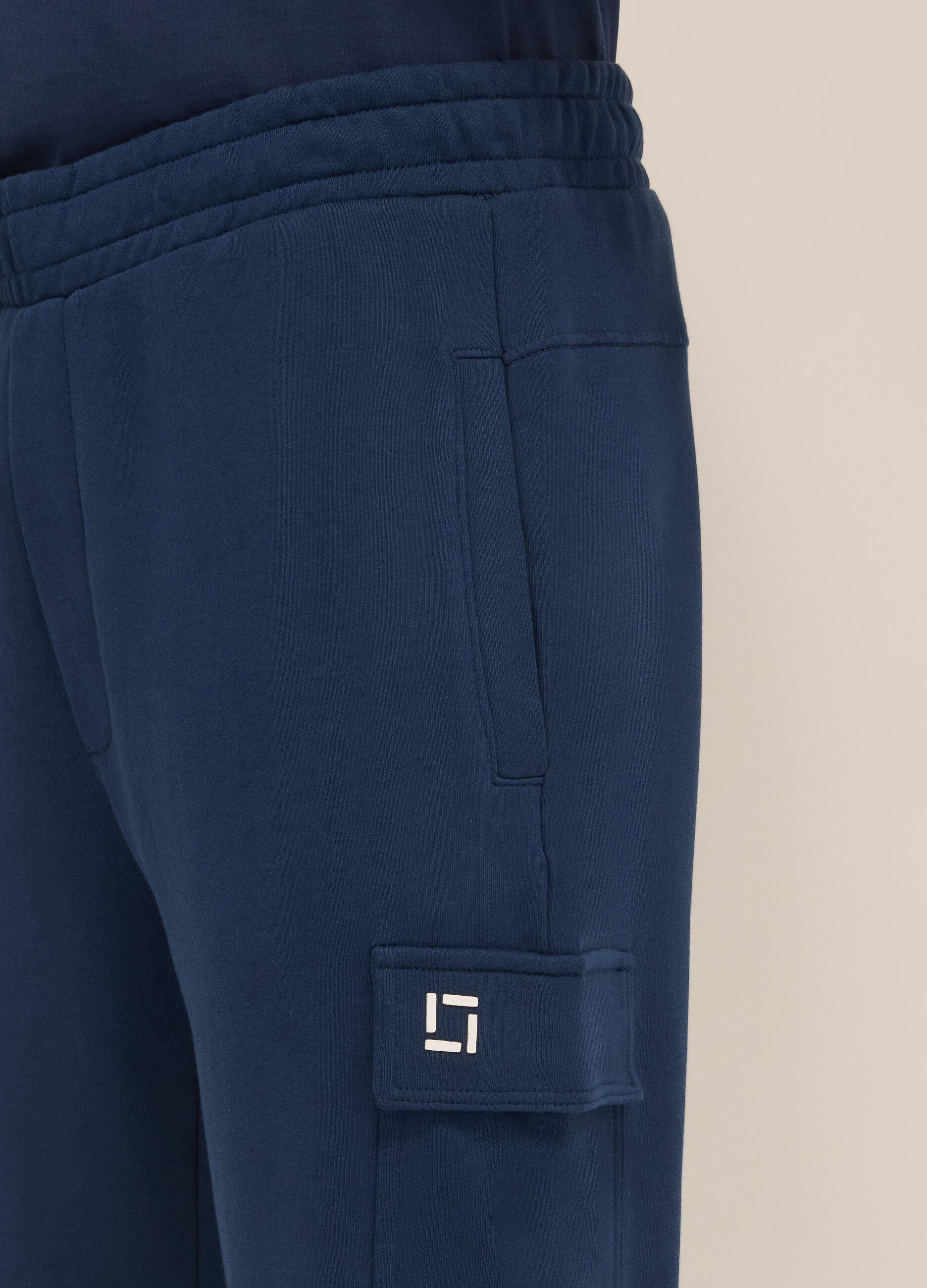Jogger sportivi in misto cotone uomo_2