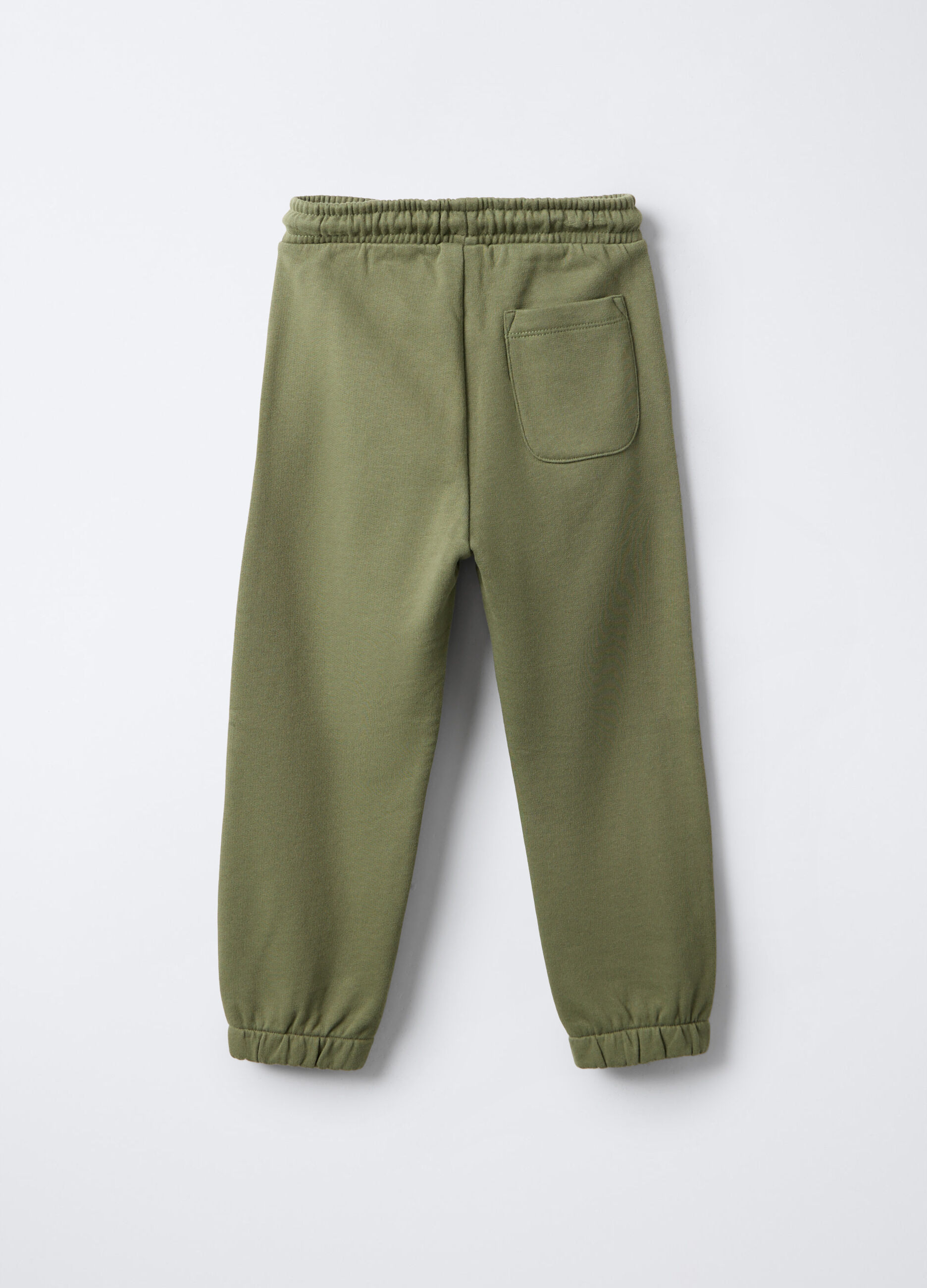 Jogger in felpa di puro cotone bambino_1