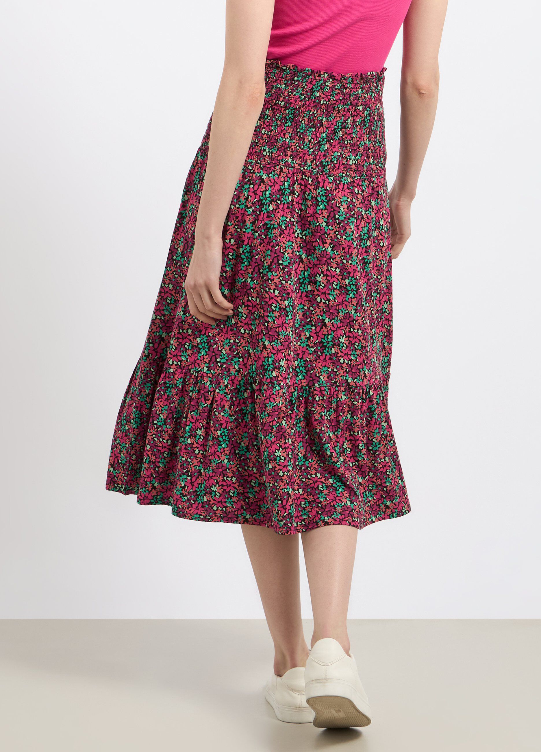 Gonna lunga in viscosa stretch donna_1
