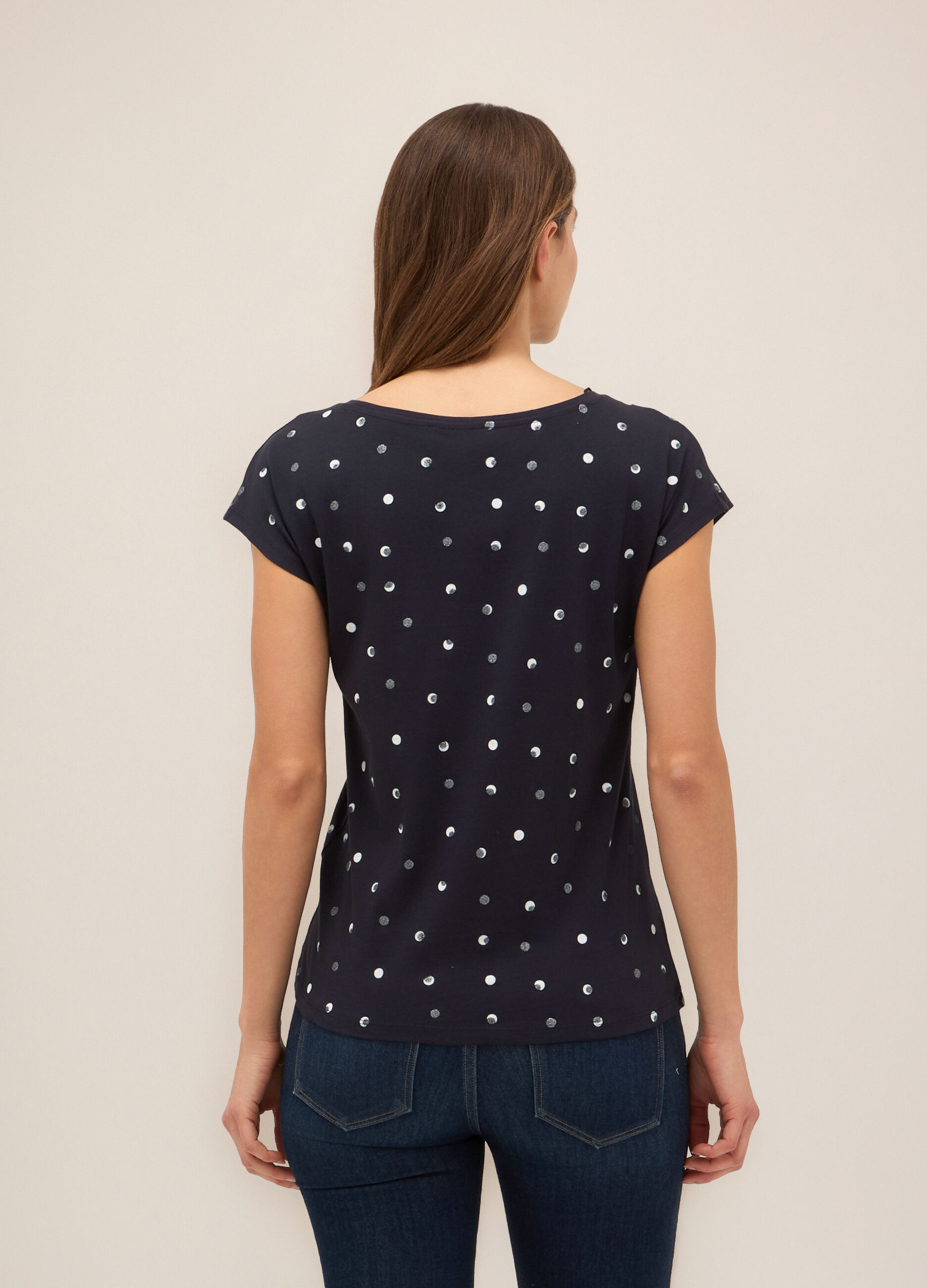 T-shirt in puro cotone donna