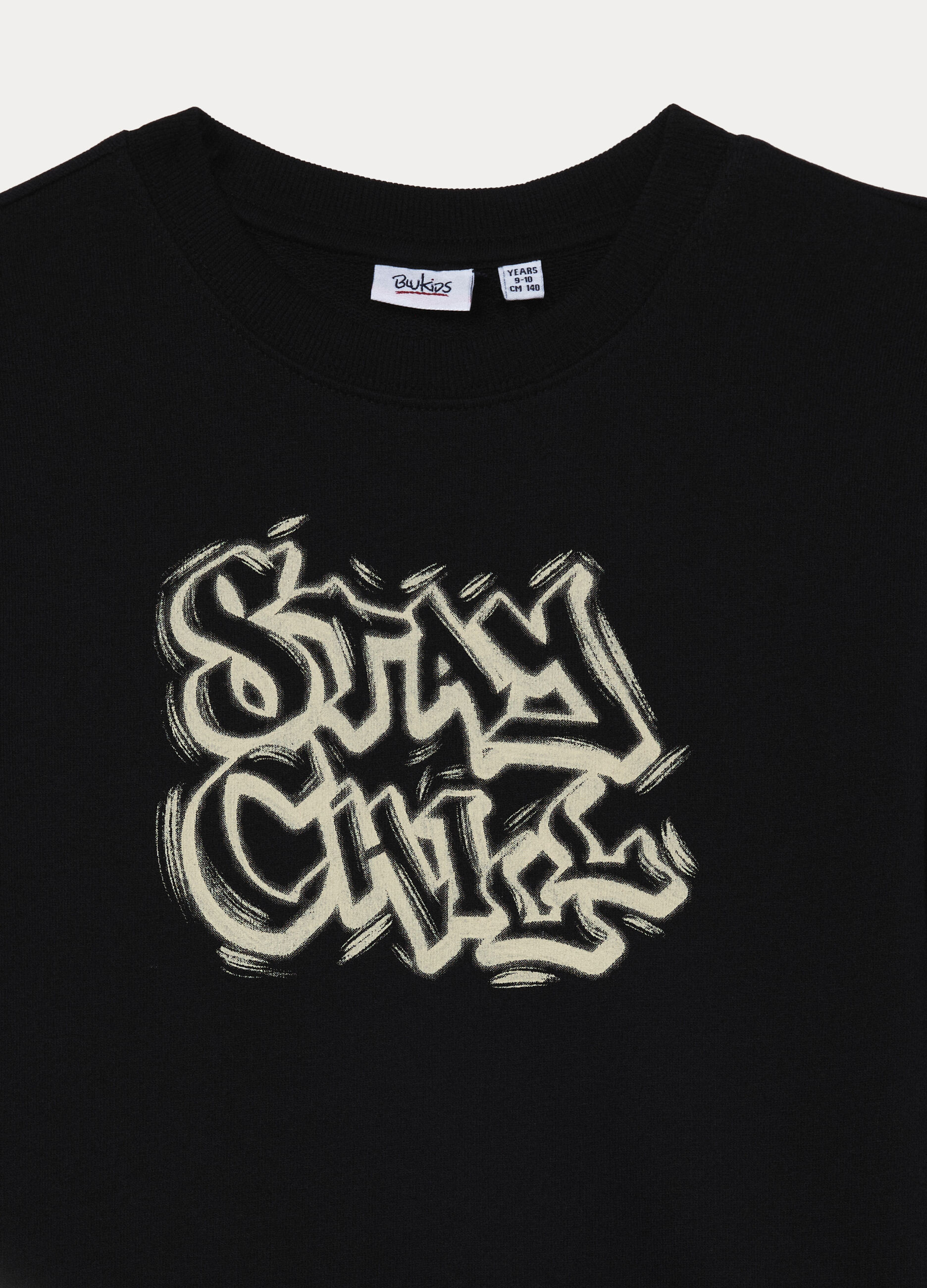 Felpa girocollo in french terry di puro cotone ragazzo_2