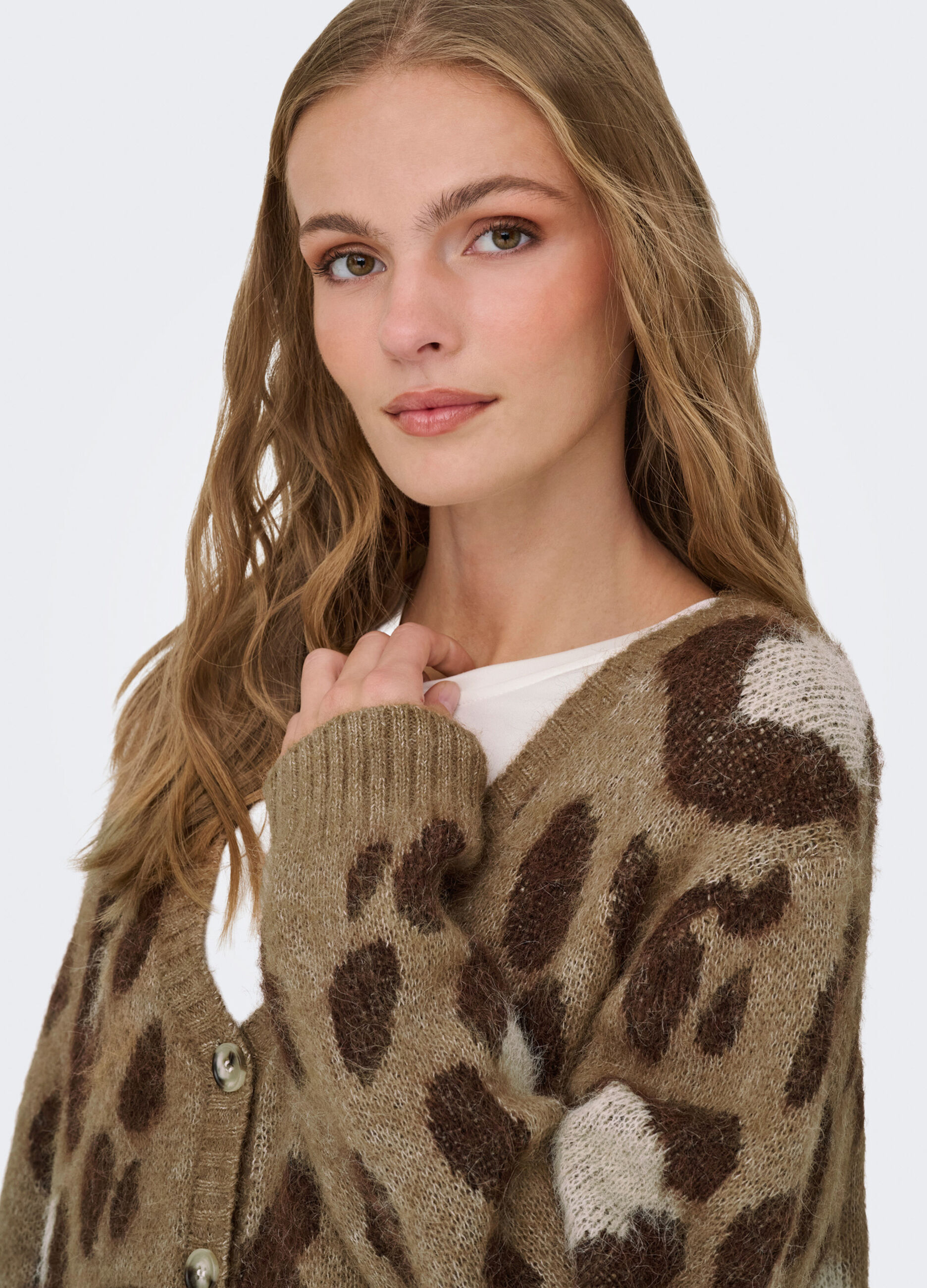 Cardigan animalier donna_4