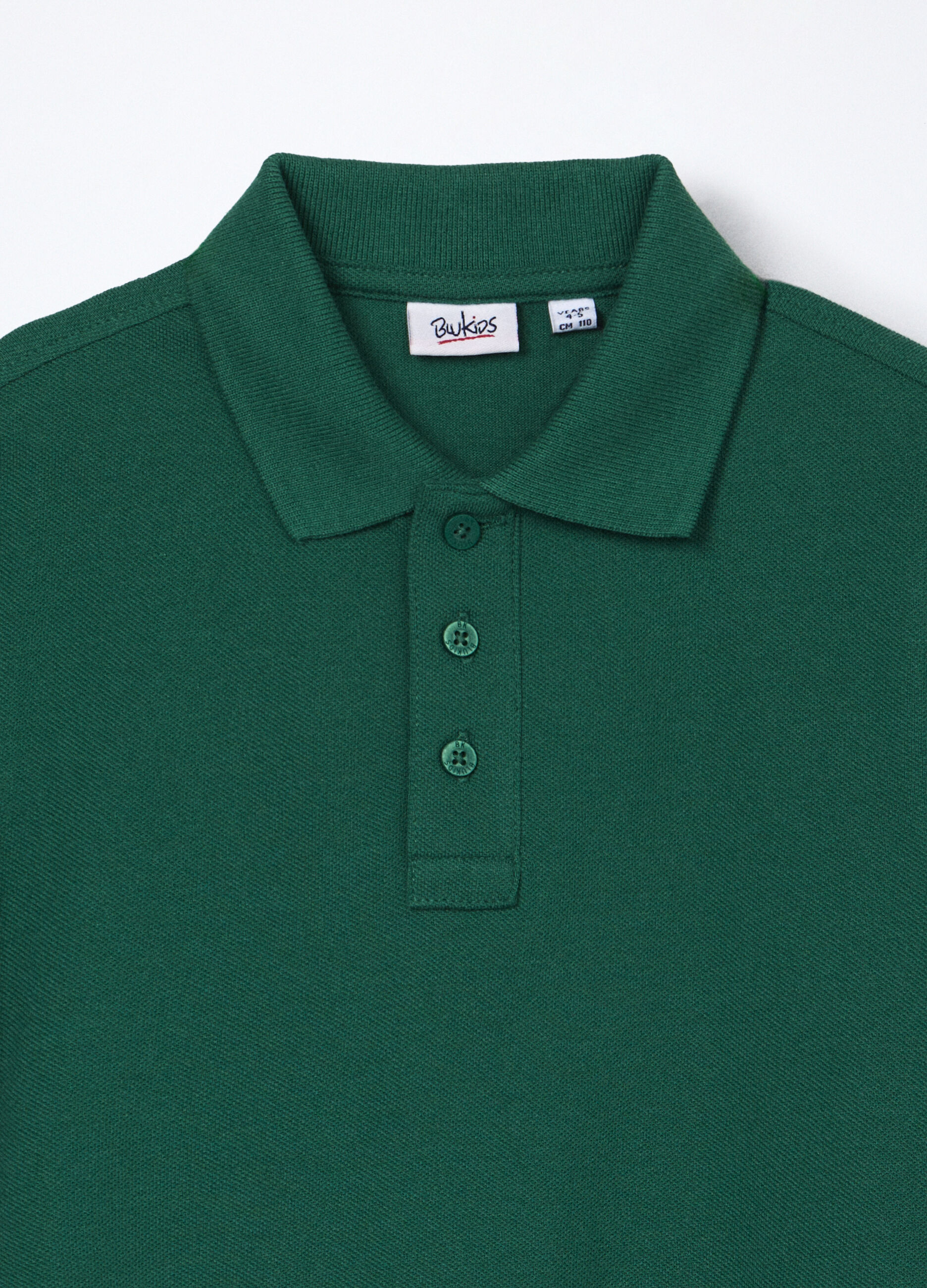 Polo in puro cotone Piquet bambino_2