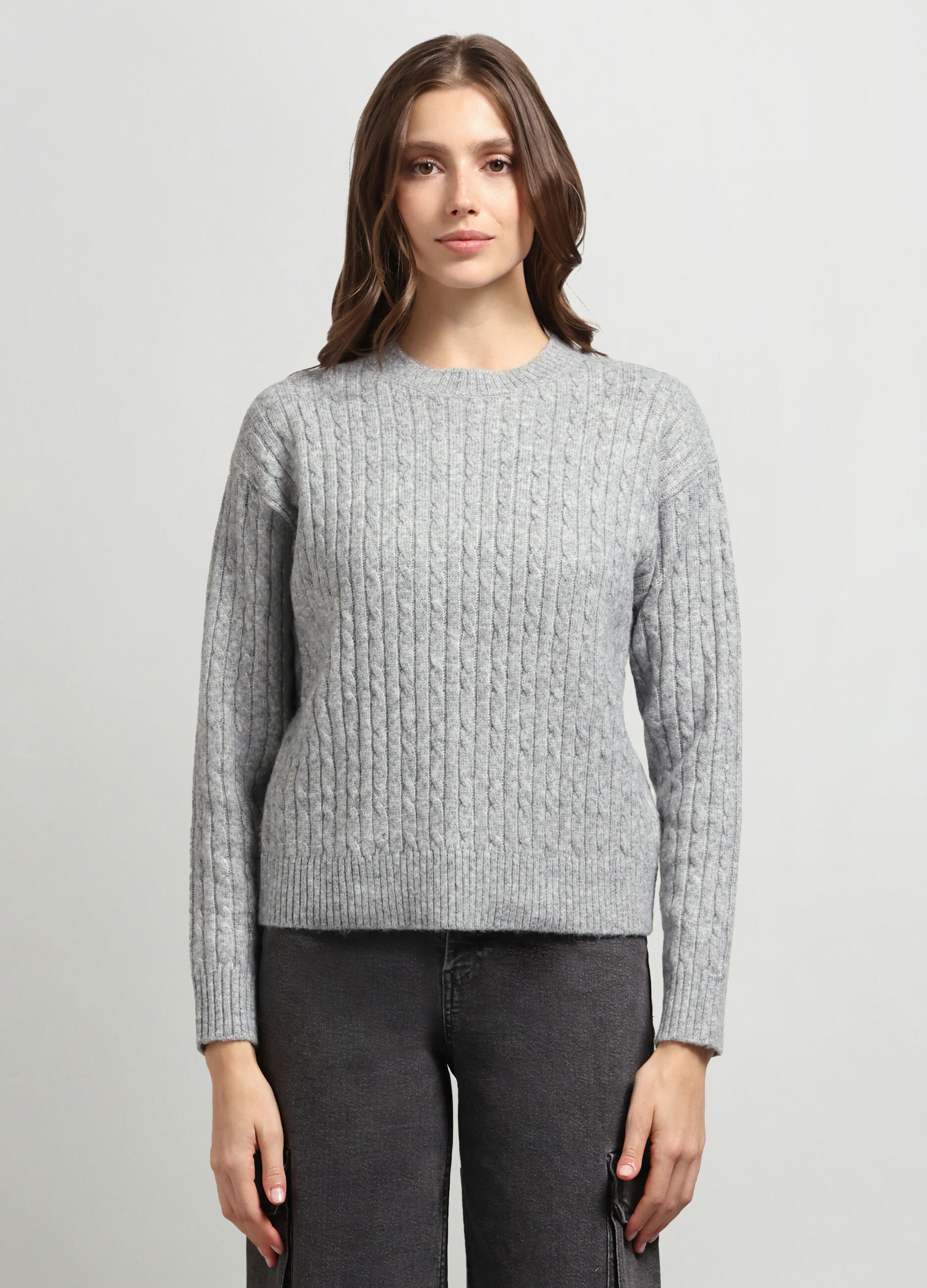 Girocollo tricot misto lana donna_0