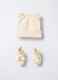 Set berretto + scarpine tricot di puro cotone n_0