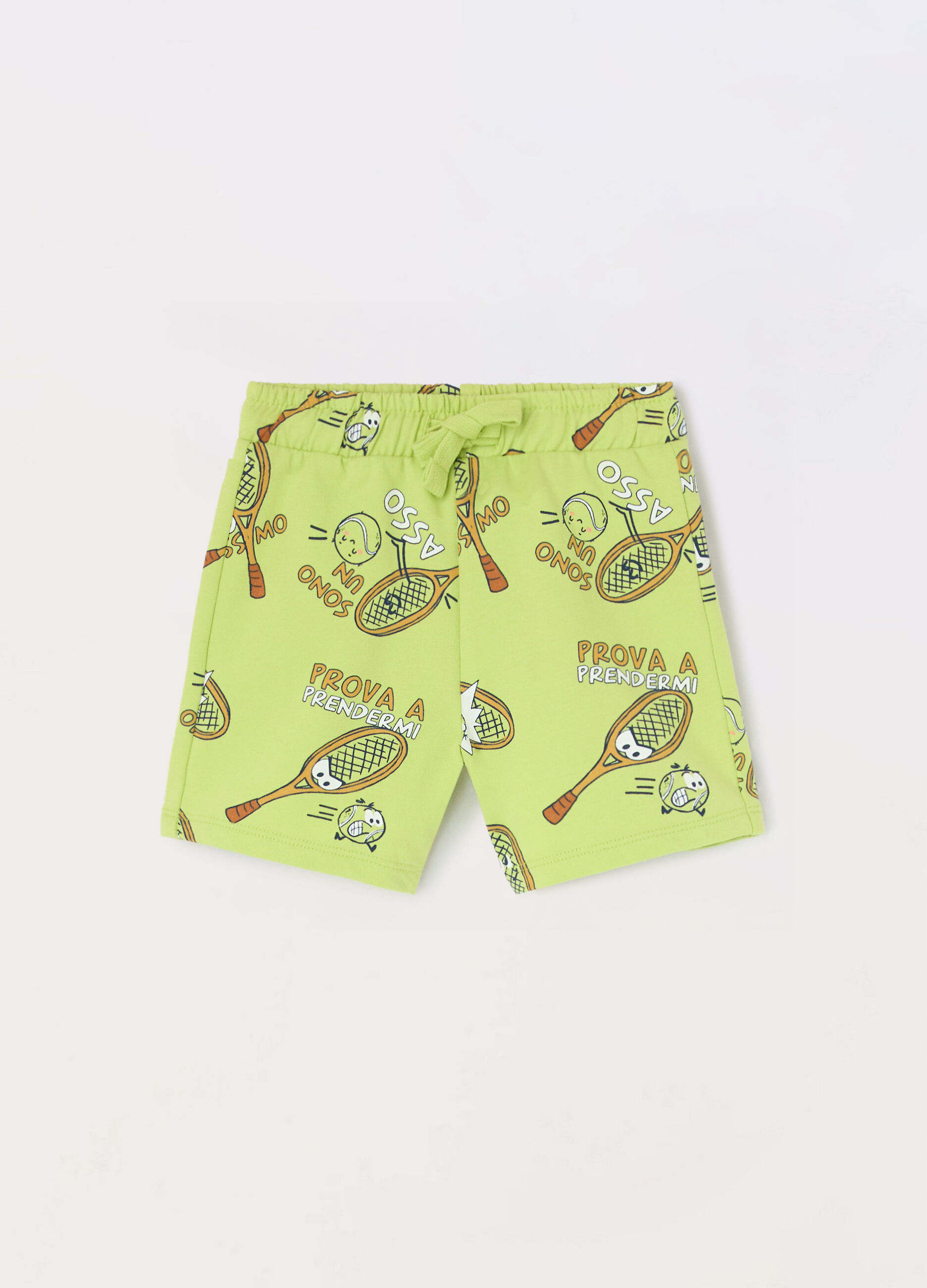 Shorts in french terry di puro cotone neonato_0