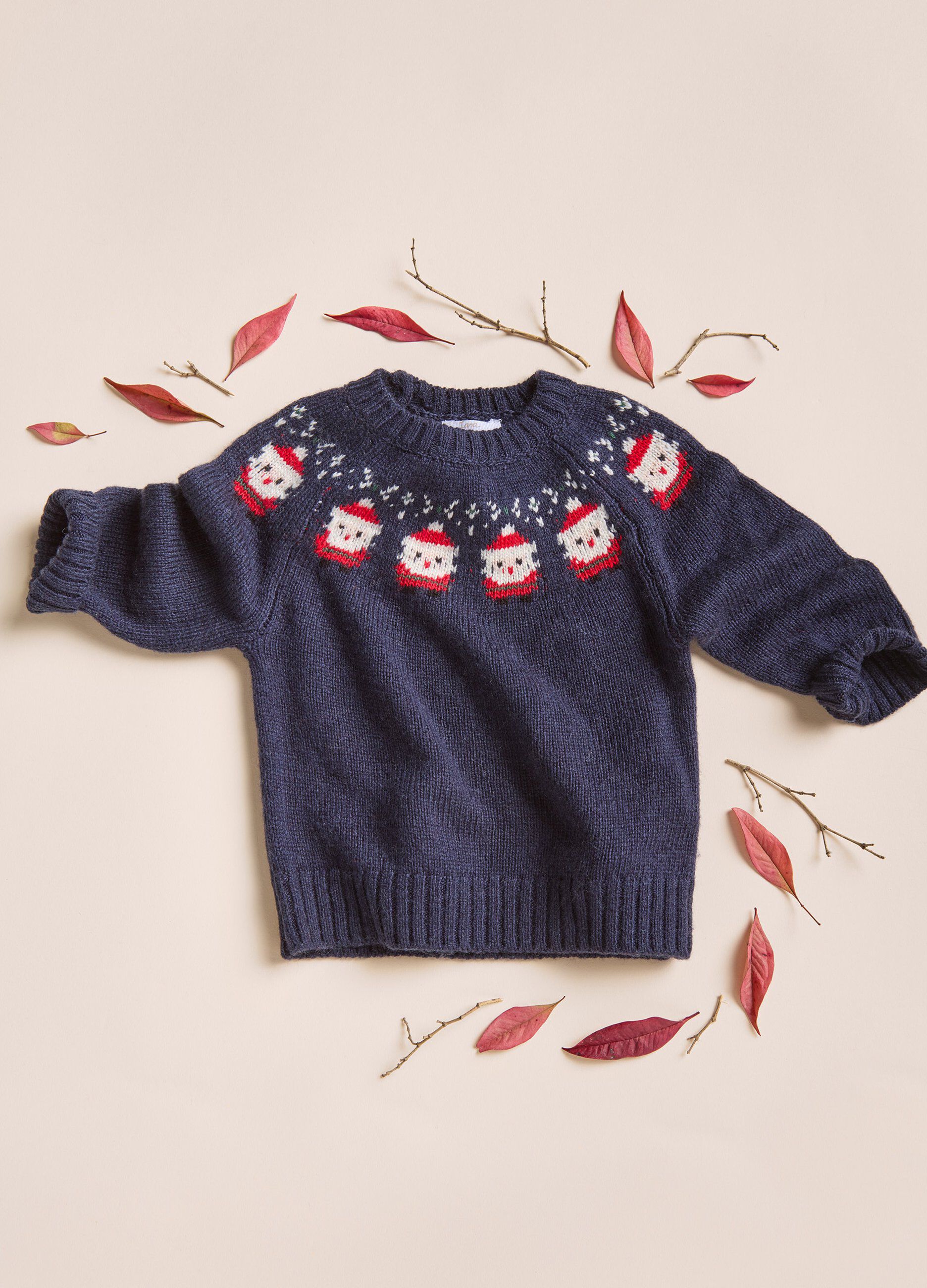 Maglioncino in misto lana merino IANA neonato