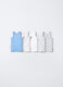 Pack 5 canotte in costina di puro cotone bambino_0