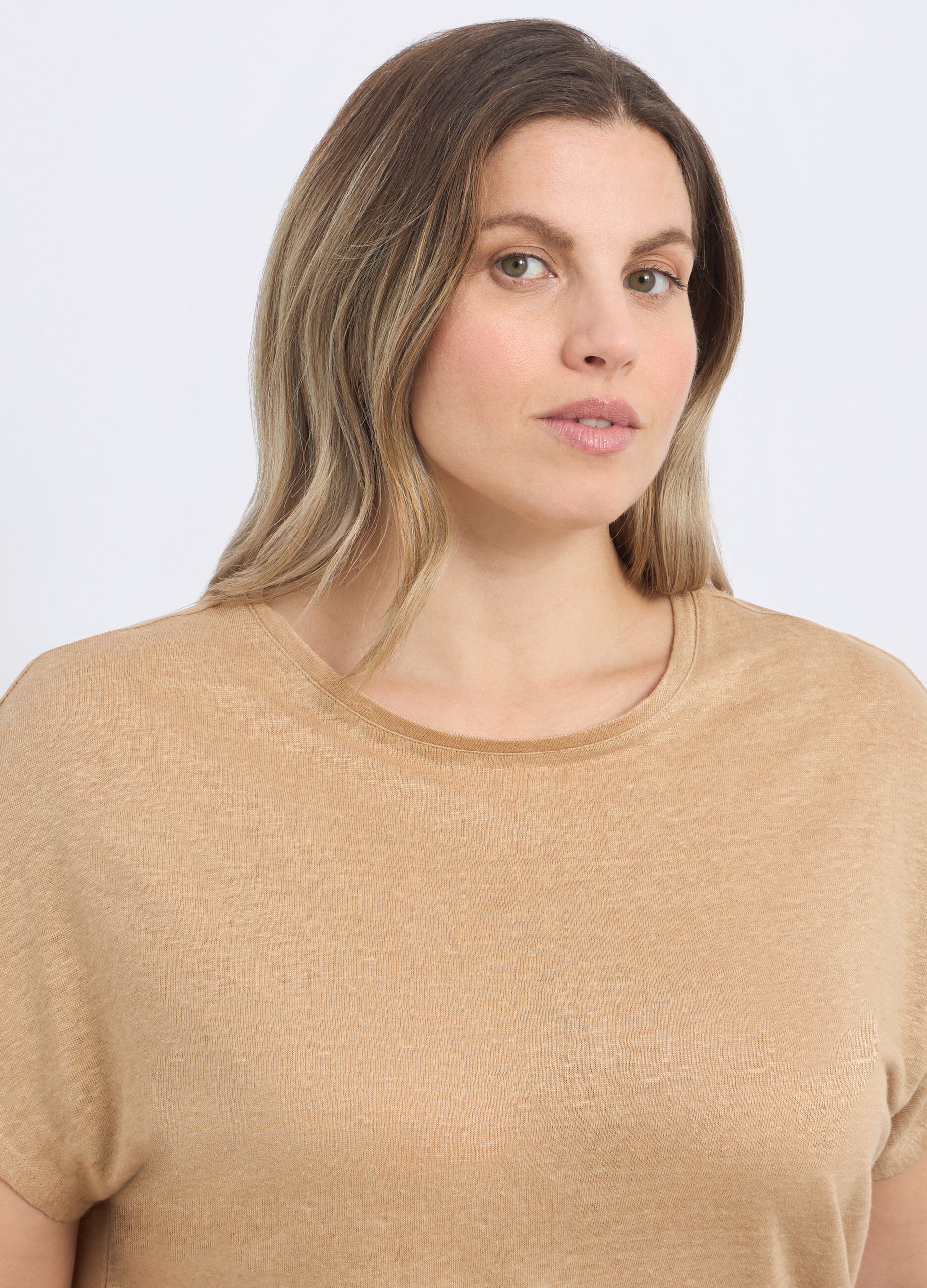 T-shirt in puro lino donna curvy_2