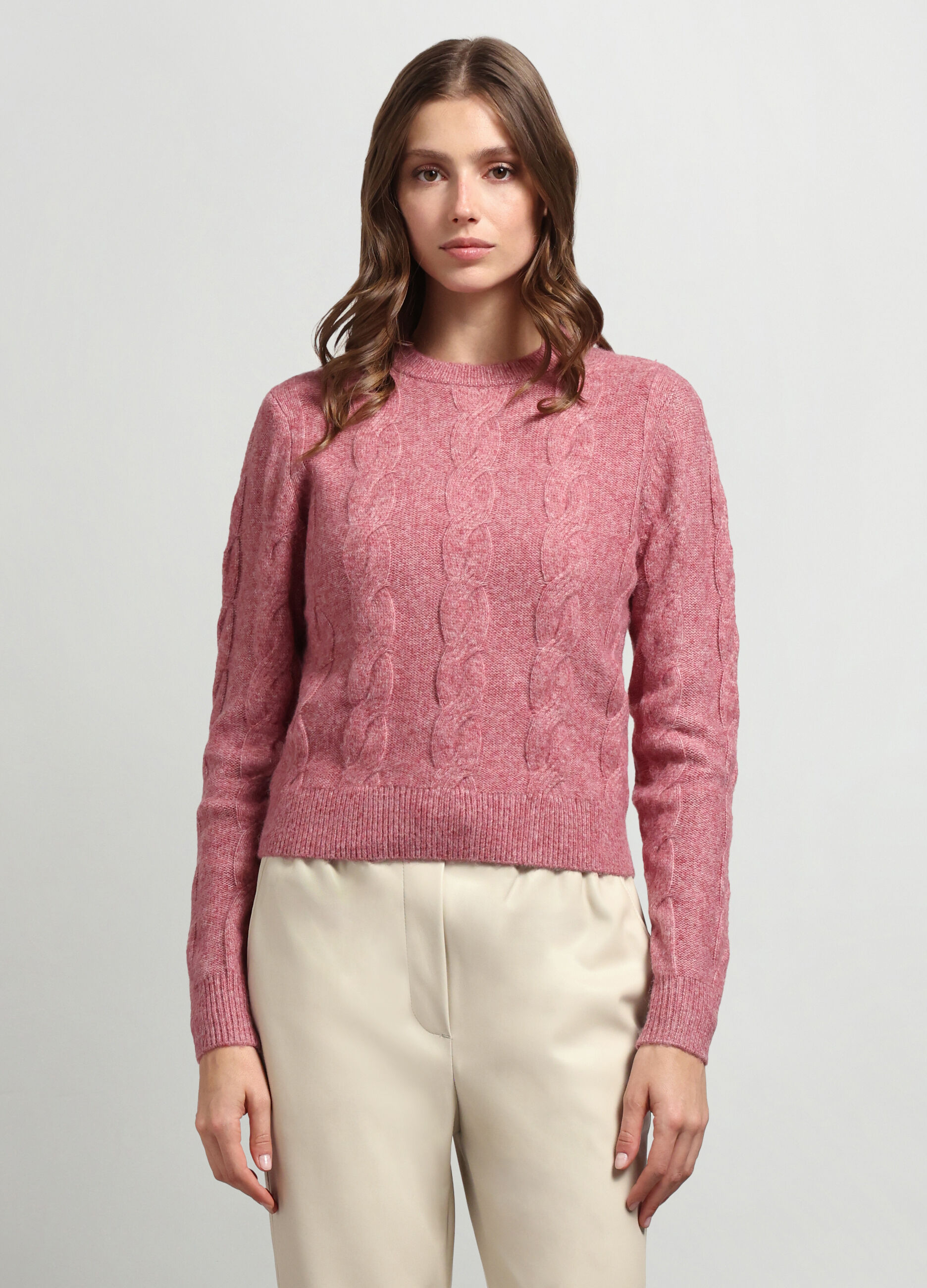 Girocollo tricot misto lana donna_0