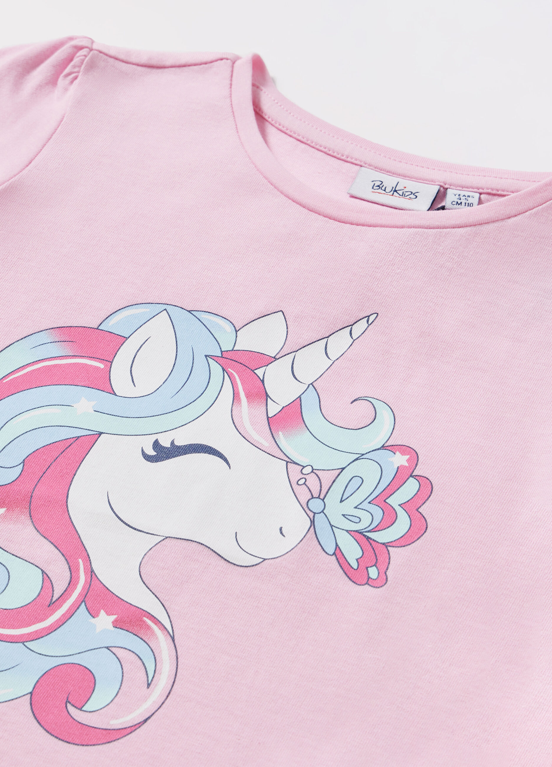 T-shirt in jersey di puro cotone bambina_1