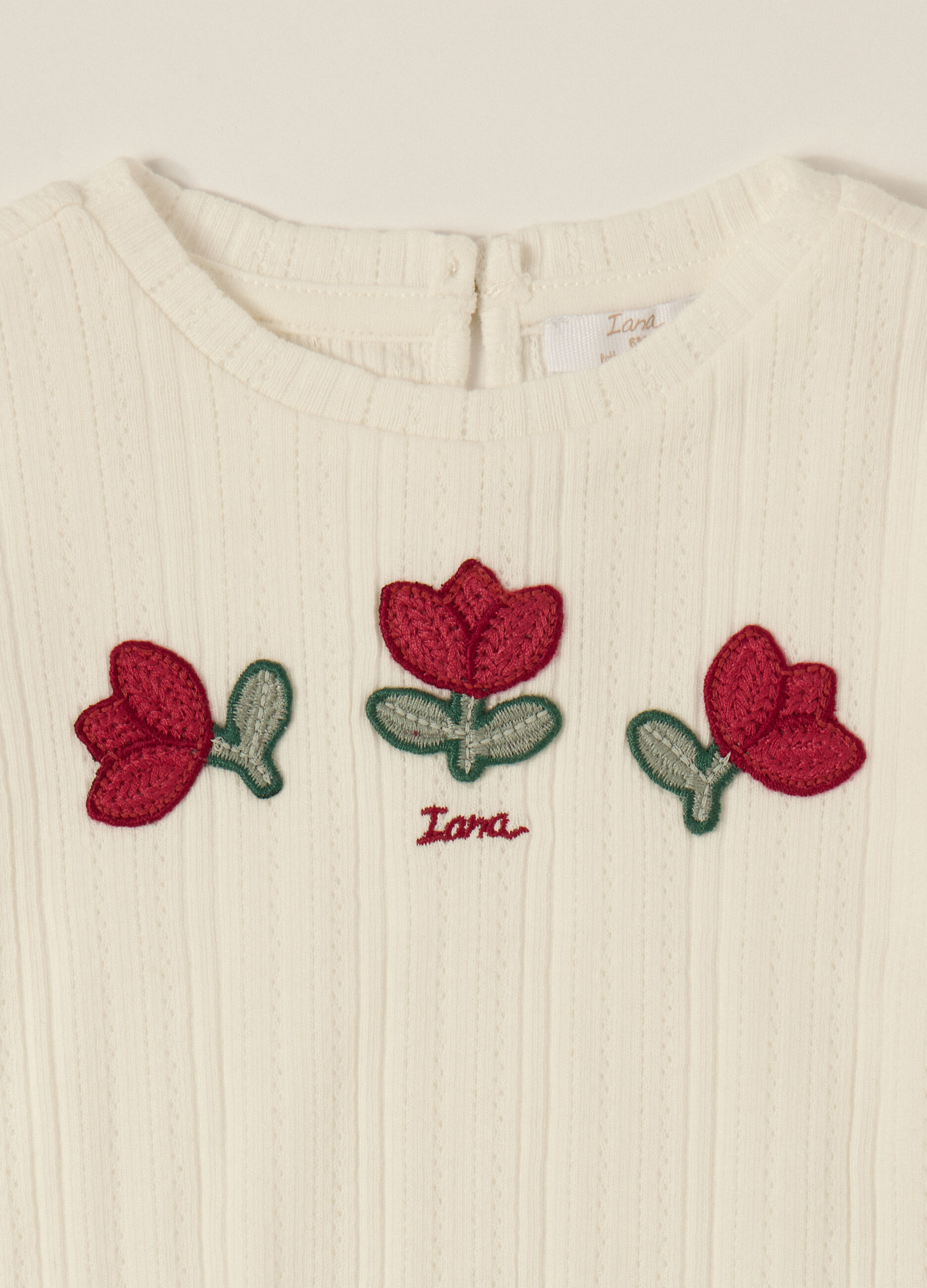 Maglia bianca a maniche lunghe per neonata_3