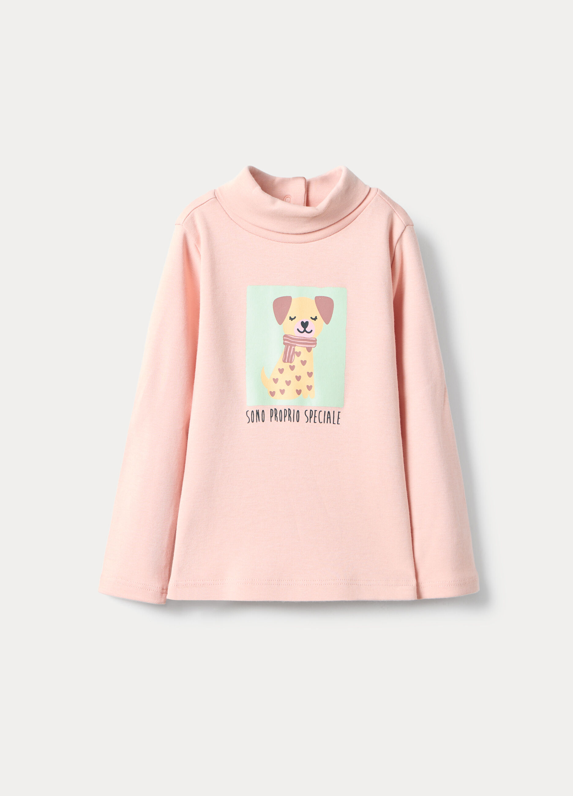Lupetto Slim Fit in interlock di puro cotone bimba_0