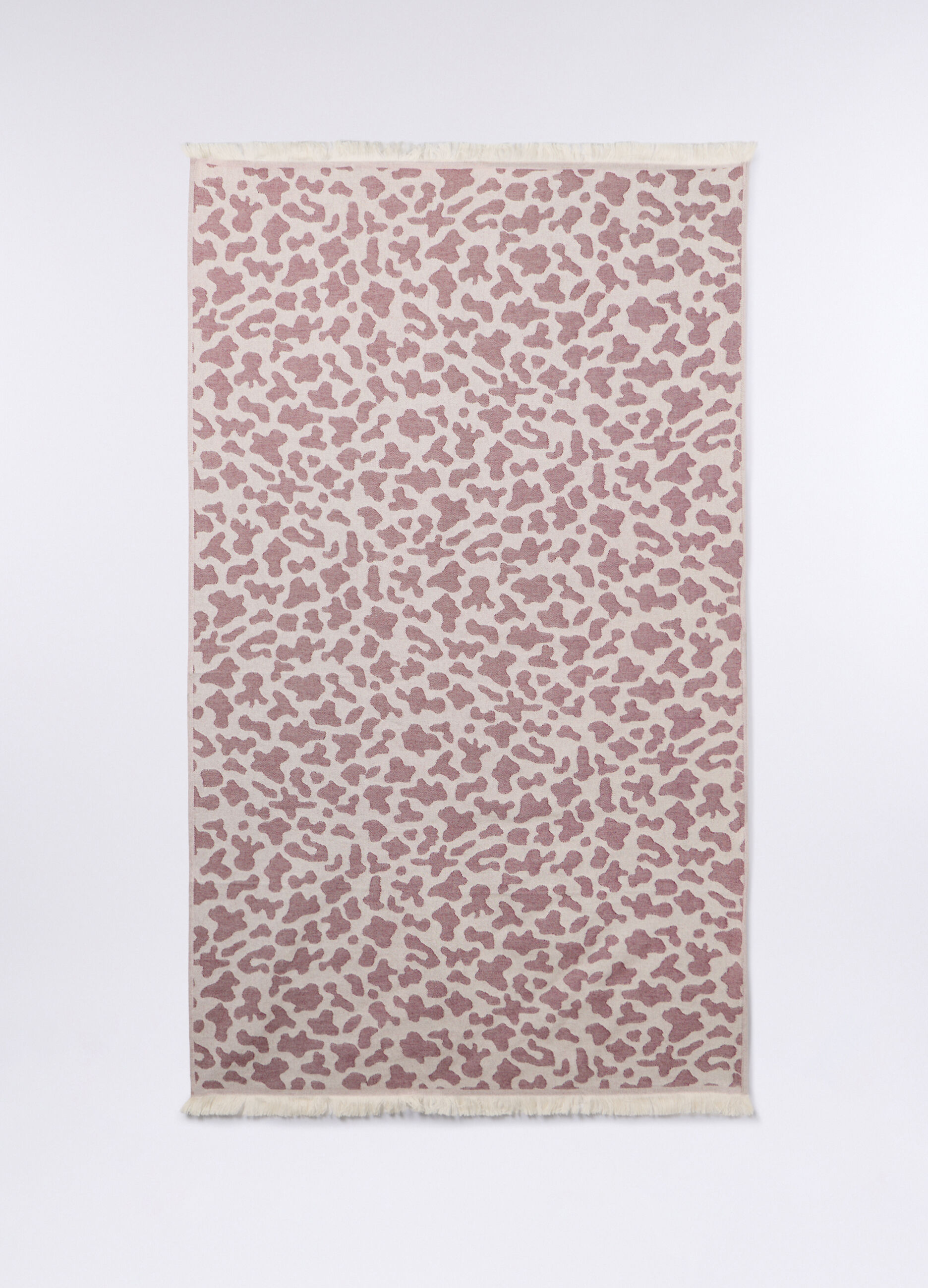 Telo mare in twill di puro cotone donna