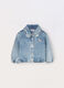 Camicia in denim di puro cotone neonata_0