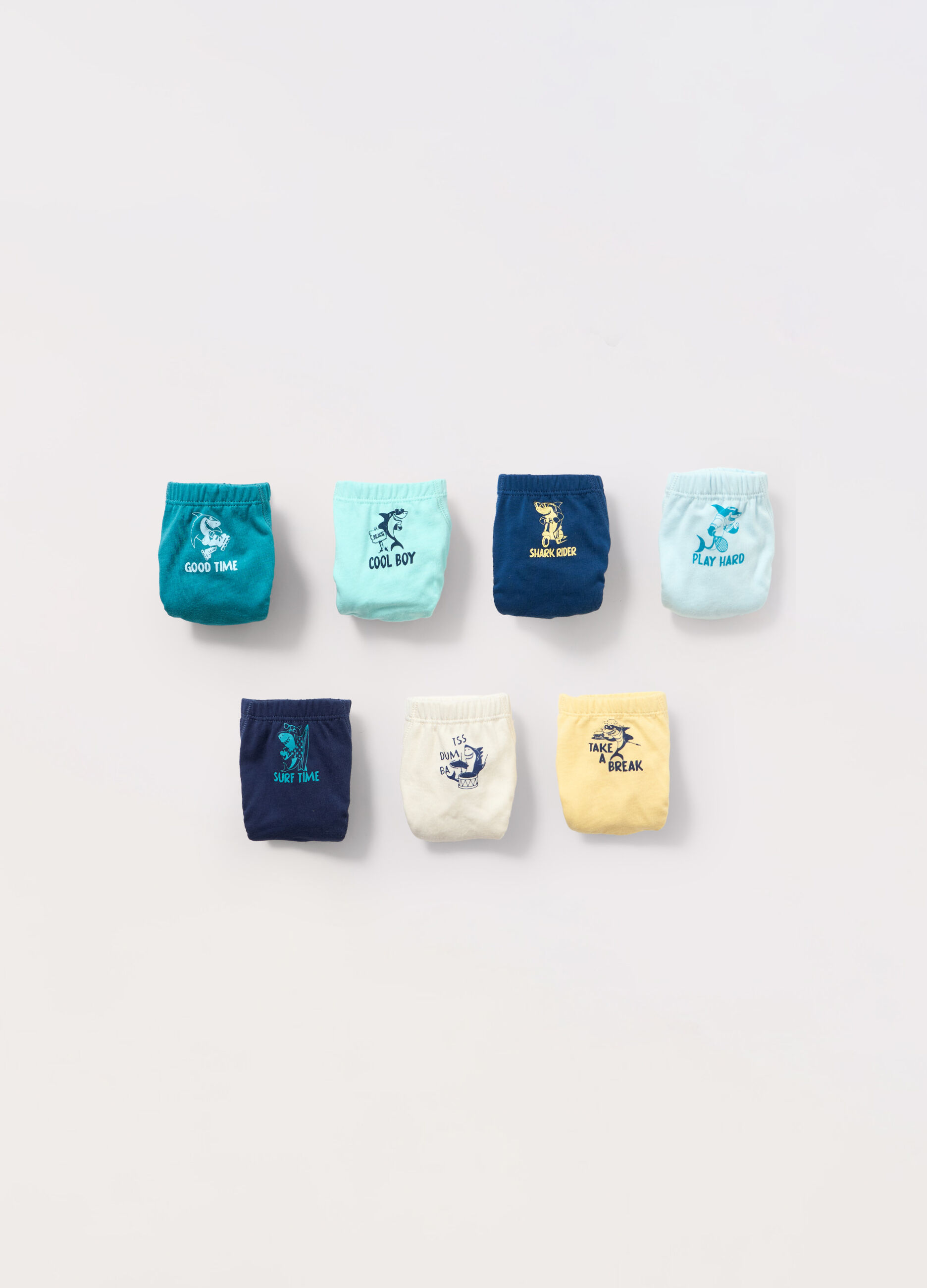 Pack 7 slip in jersey di puro cotone bambino_0
