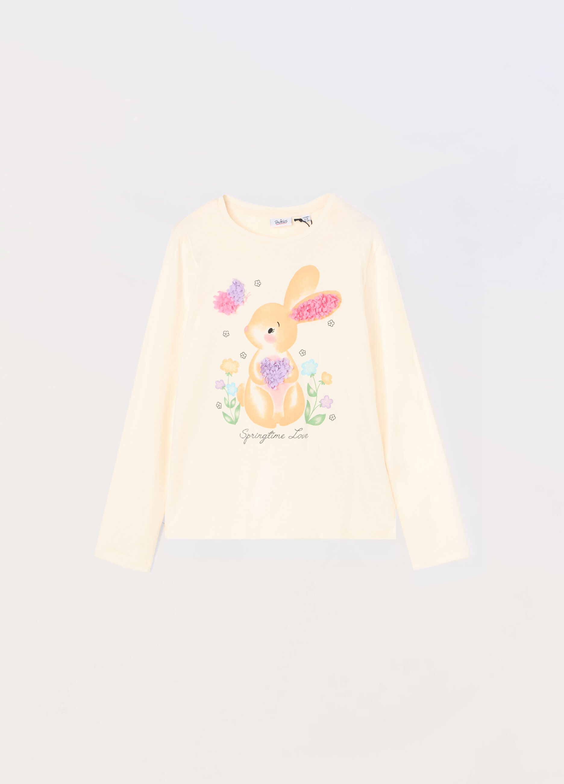 T-shirt in jersey di cotone stretch bambina_0