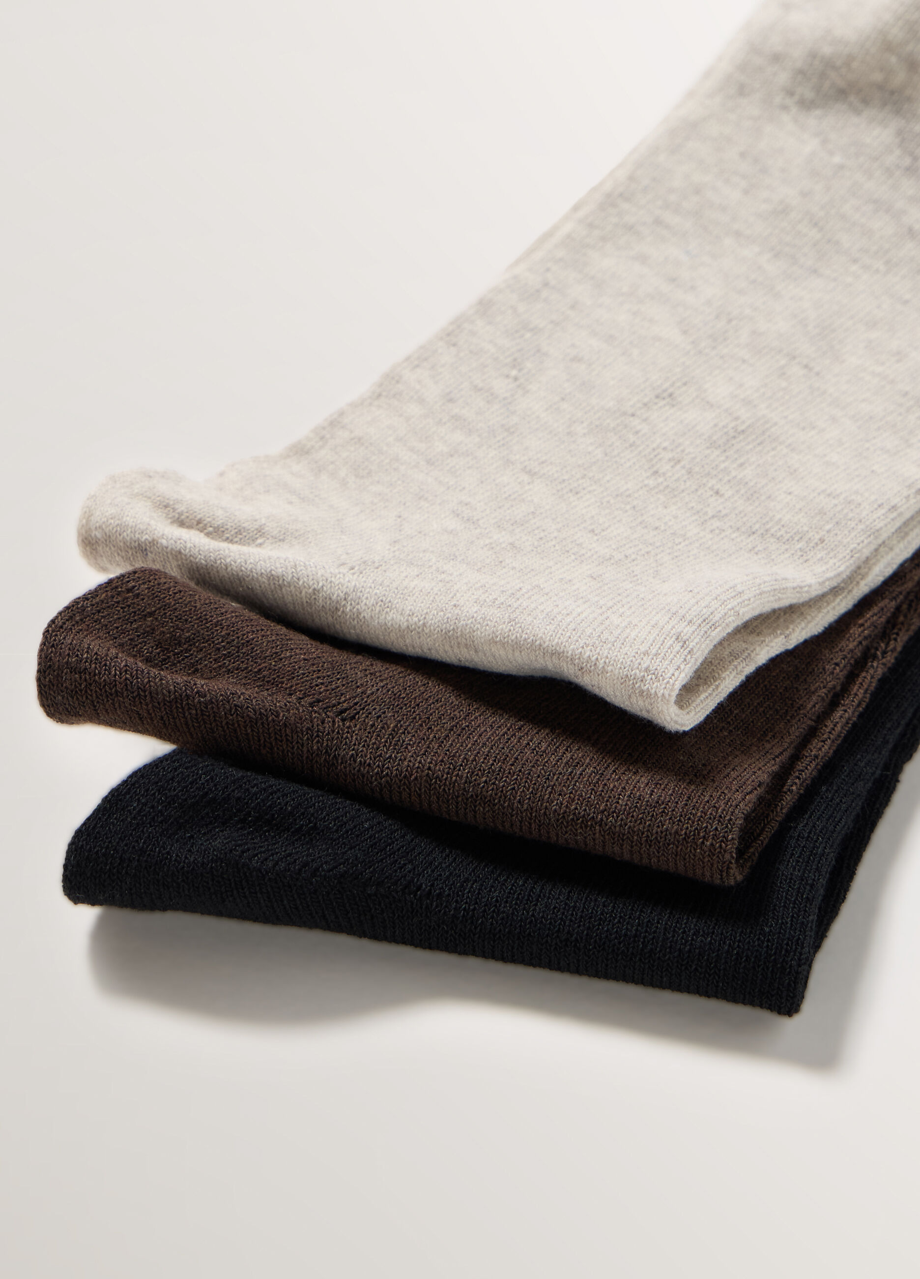 3 pack calze corte in cotone stretch uomo