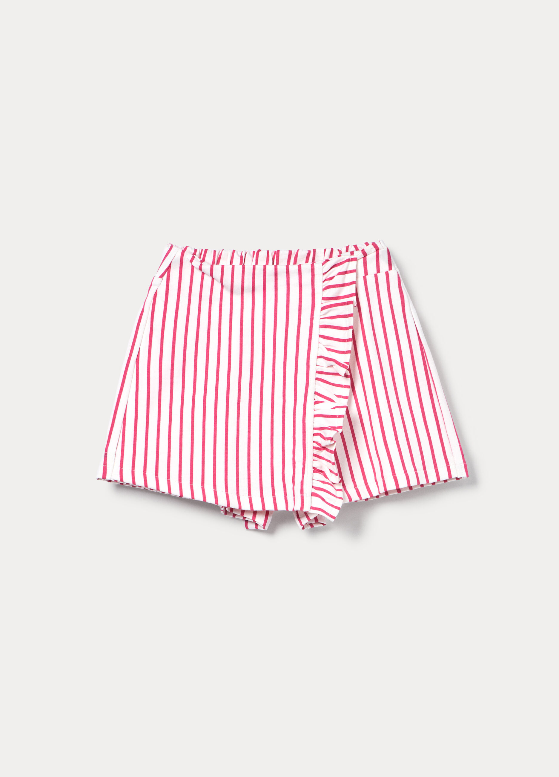 Gonna-pantalone in french terry di puro cotone bambina_0