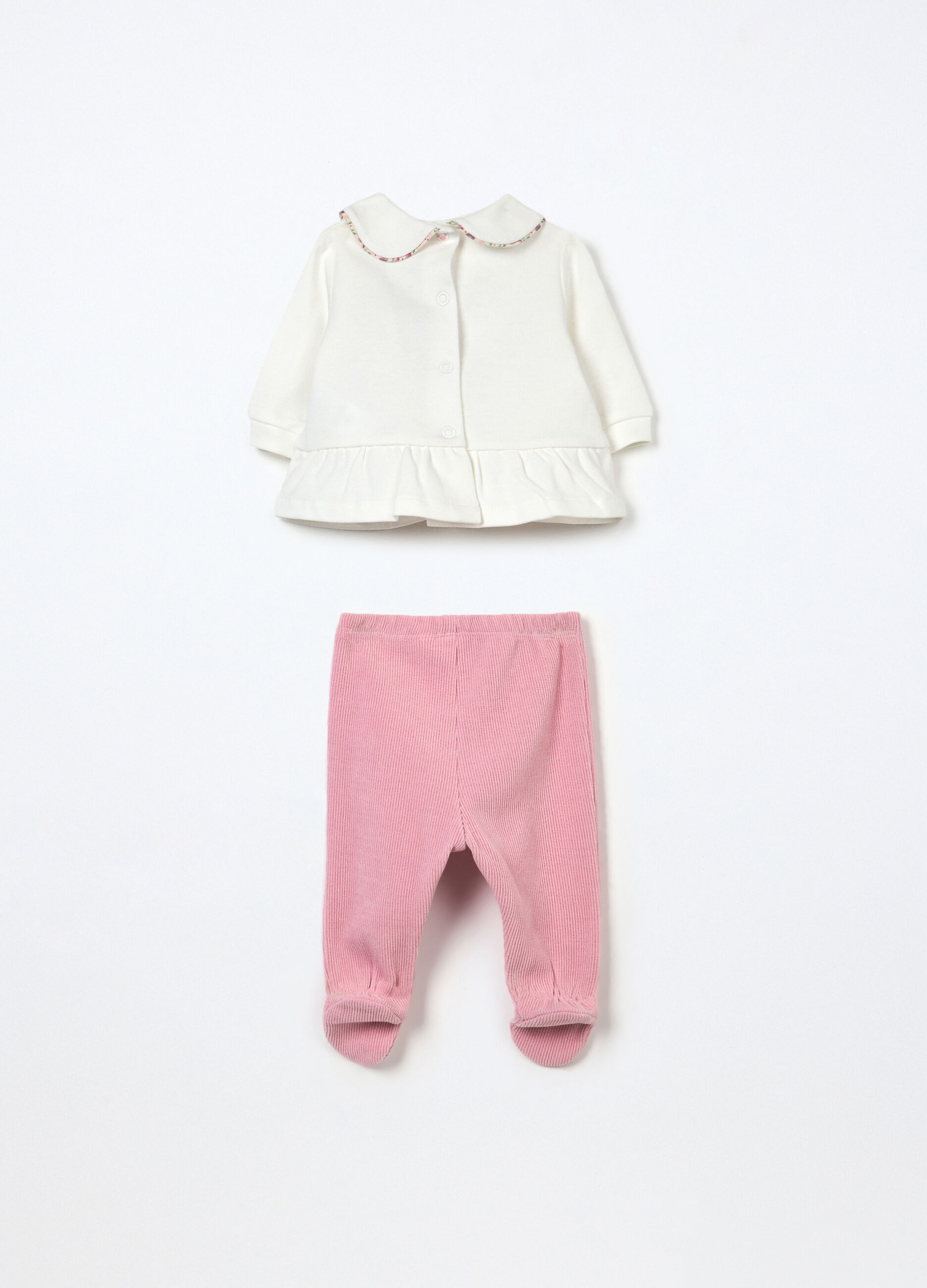 Set in interlock di puro cotone neonata_1
