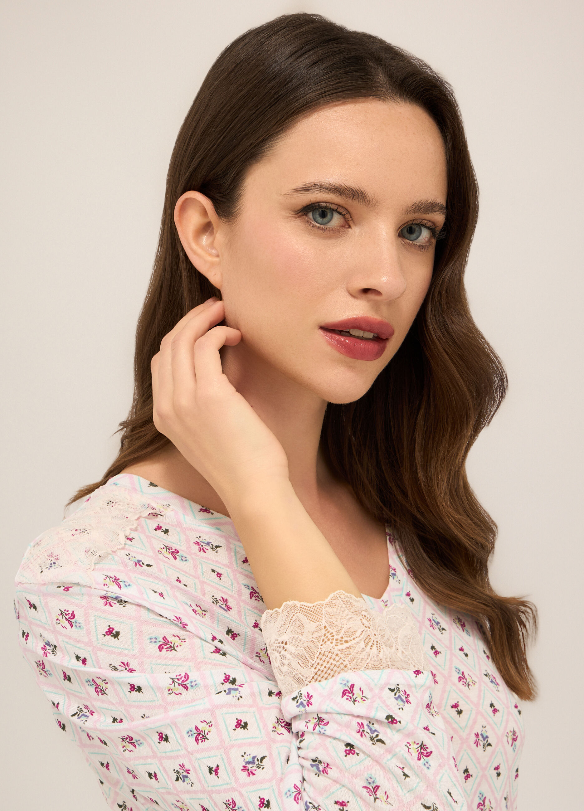 Camicia da notte in pura viscosa donna